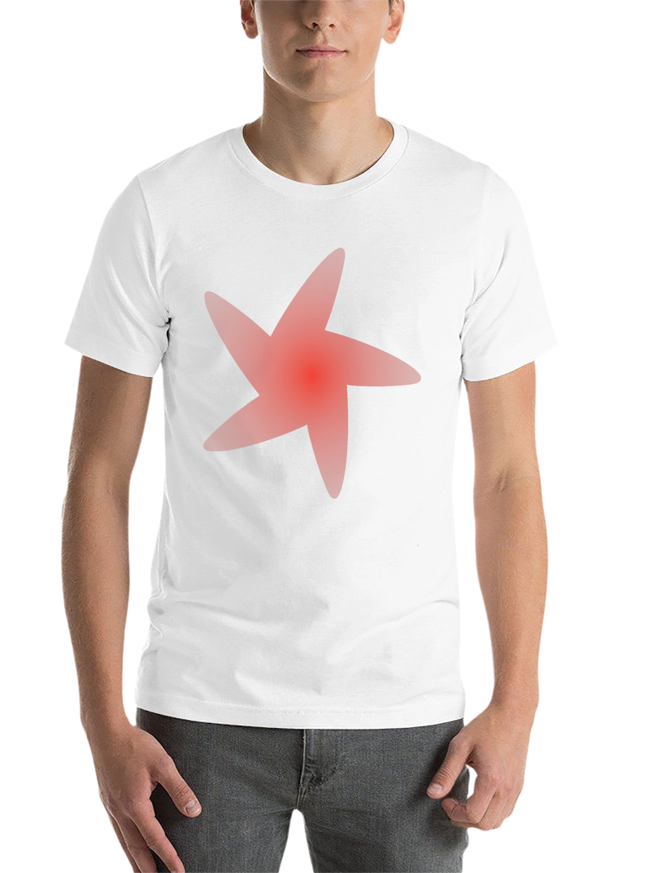 Black Bold Star Graphic Tee - Casual Black T-Shirt view 14