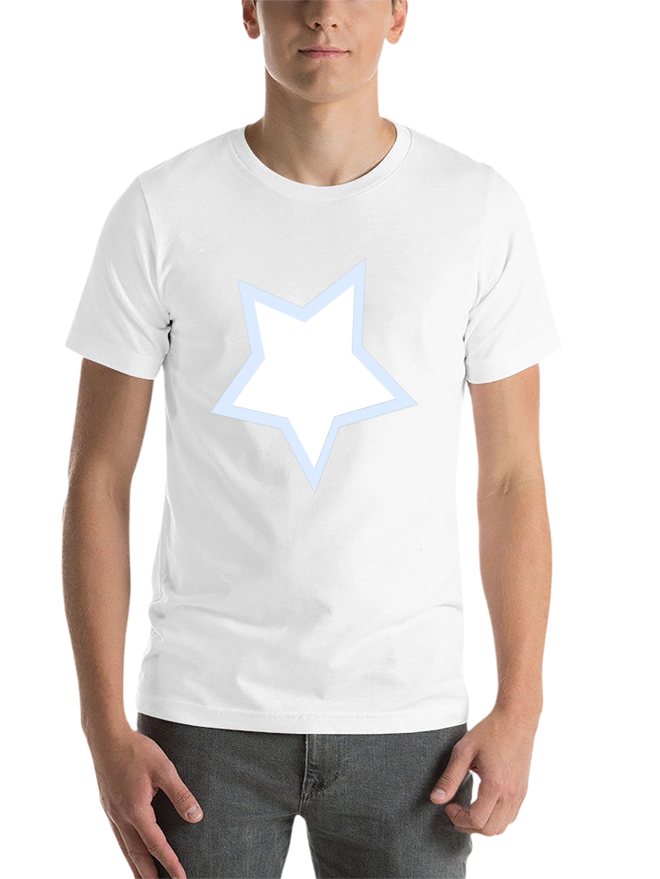 Black Star Graphic Men's Black T-Shirt view 14