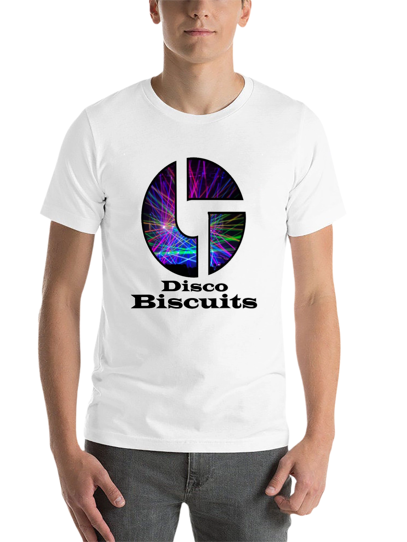 Black Disco Biscuits T-Shirt - Black Graphic Tee view 14