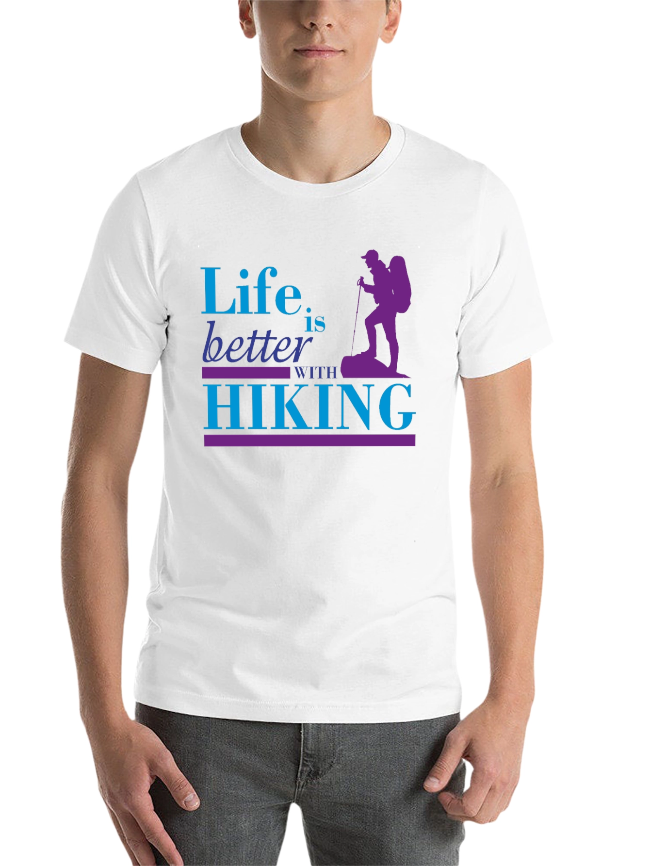 Black Life is Better with Hiking Graphic T-Shirt view 14