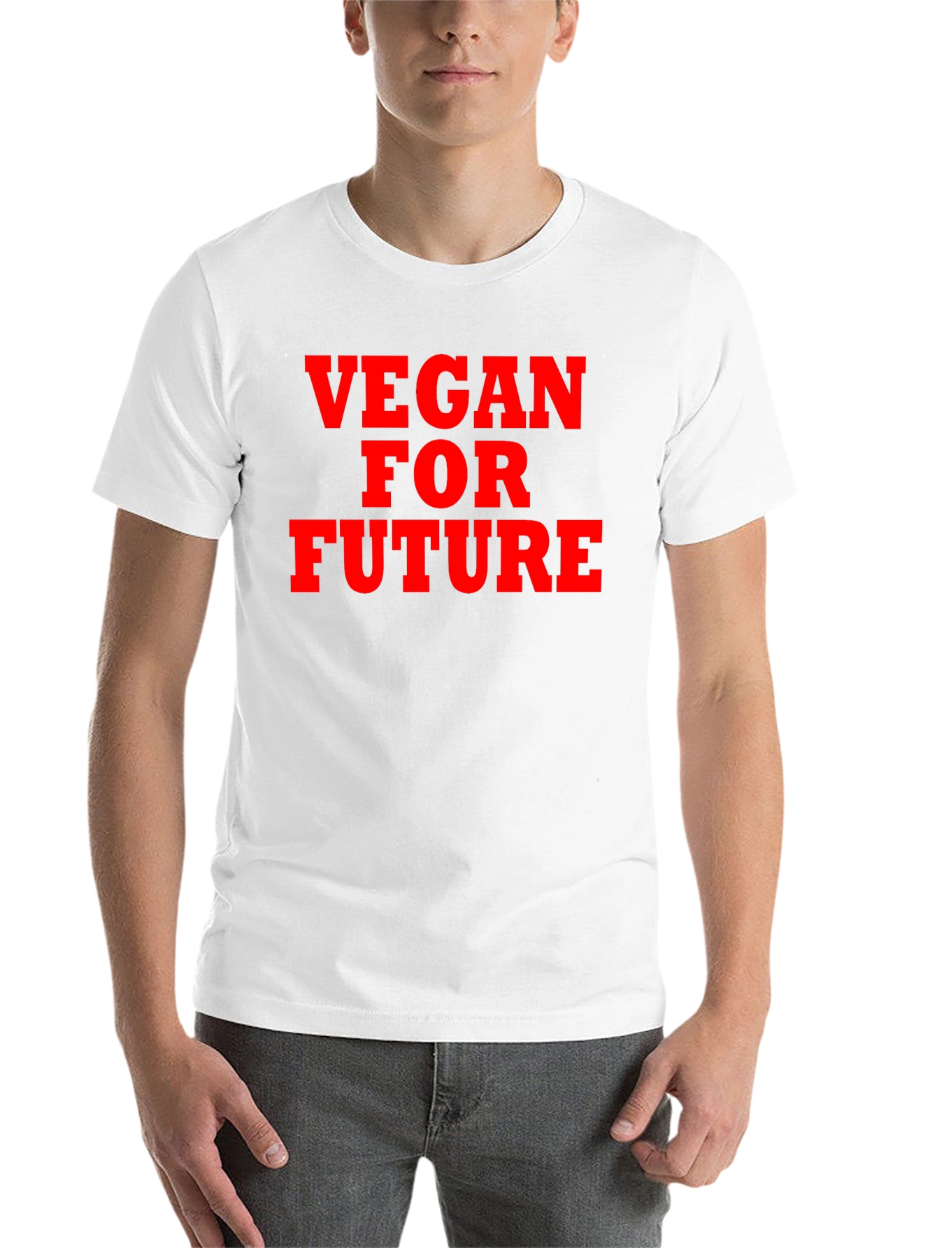 Black Vegan for Future T-Shirt - Eco-Conscious Statement Tee view 14
