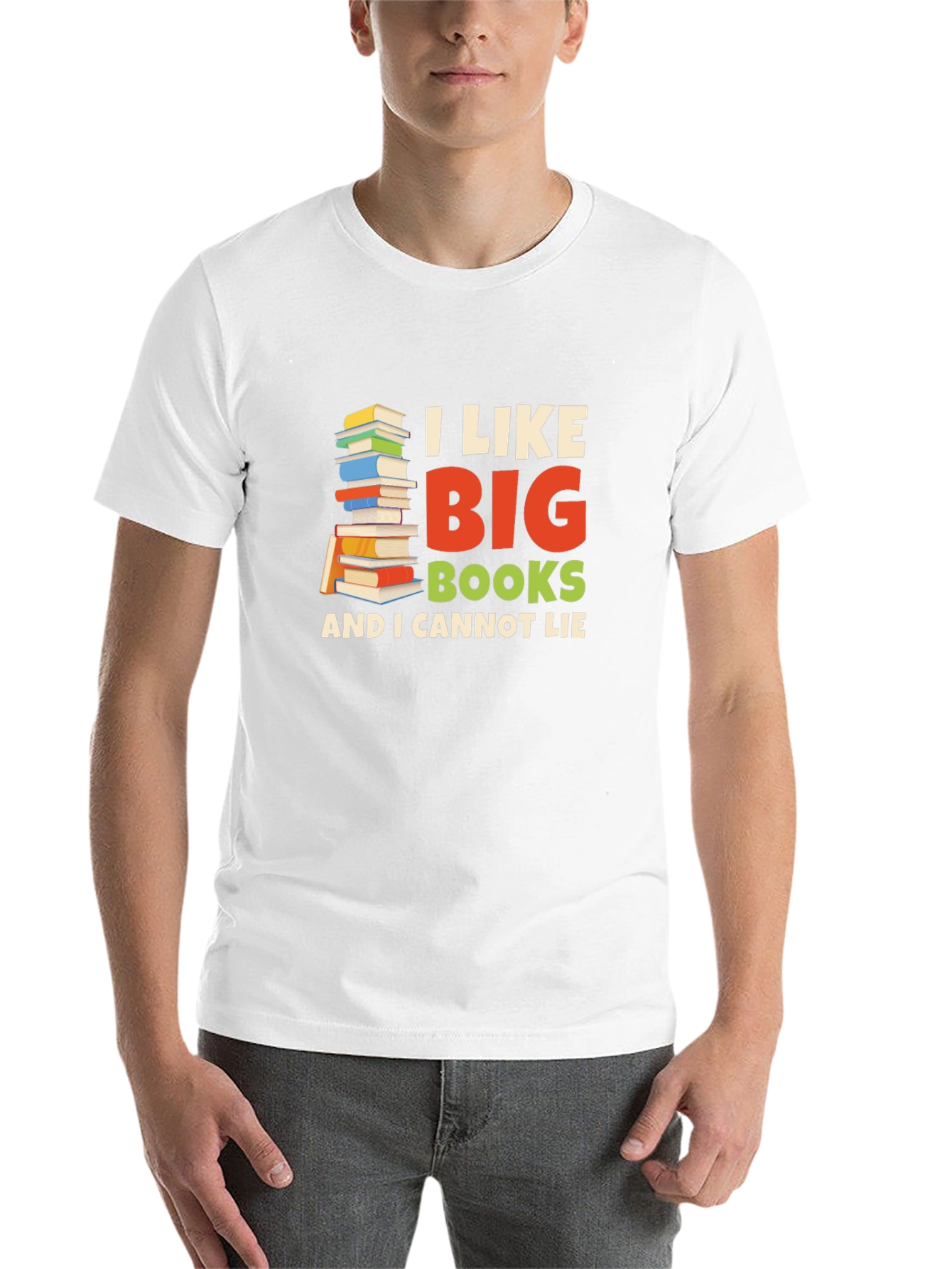 Black I Like Big Books T-Shirt - Novelty Reader Tee view 14