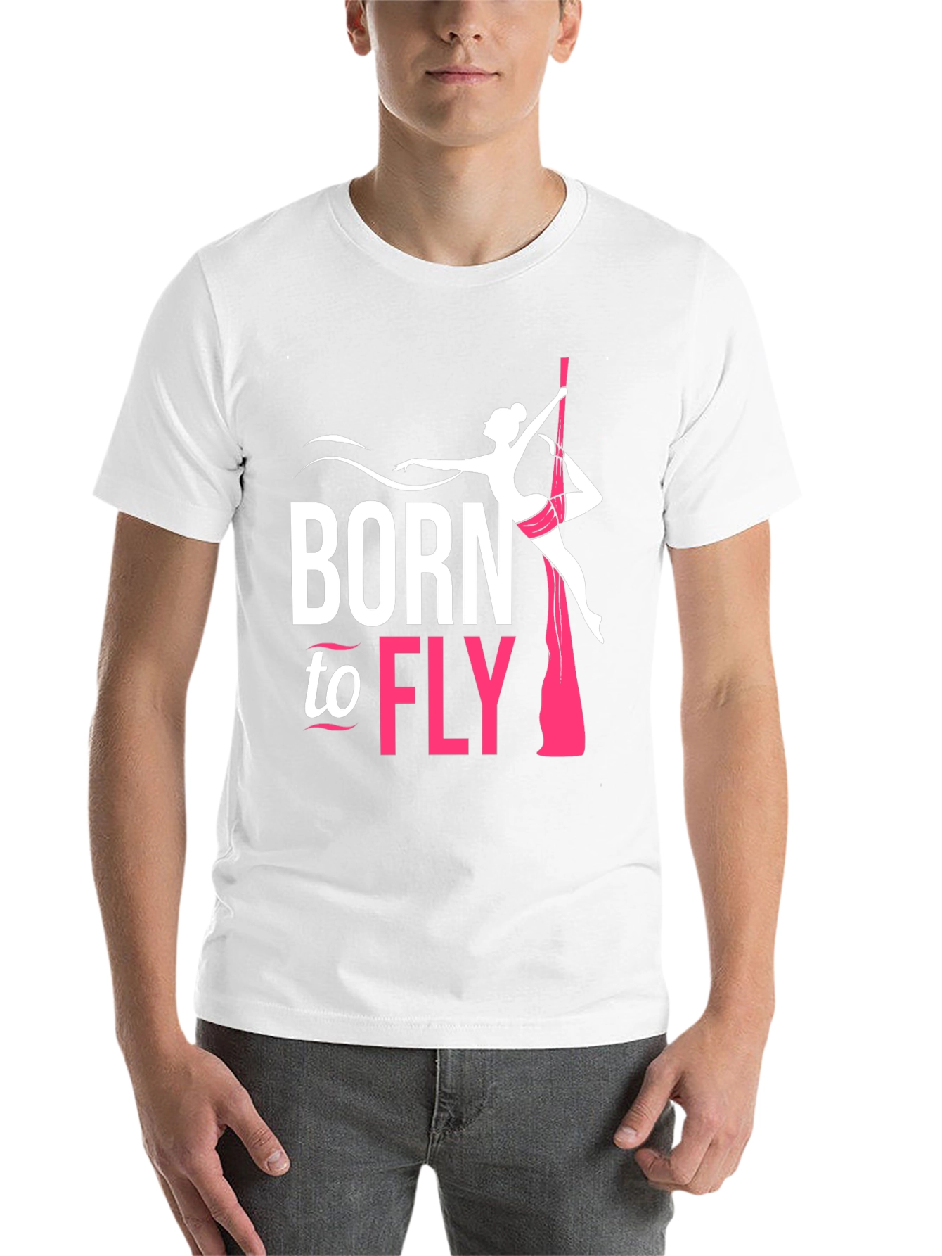 Black Born To Fly Aerial Silk T-Shirt view 14