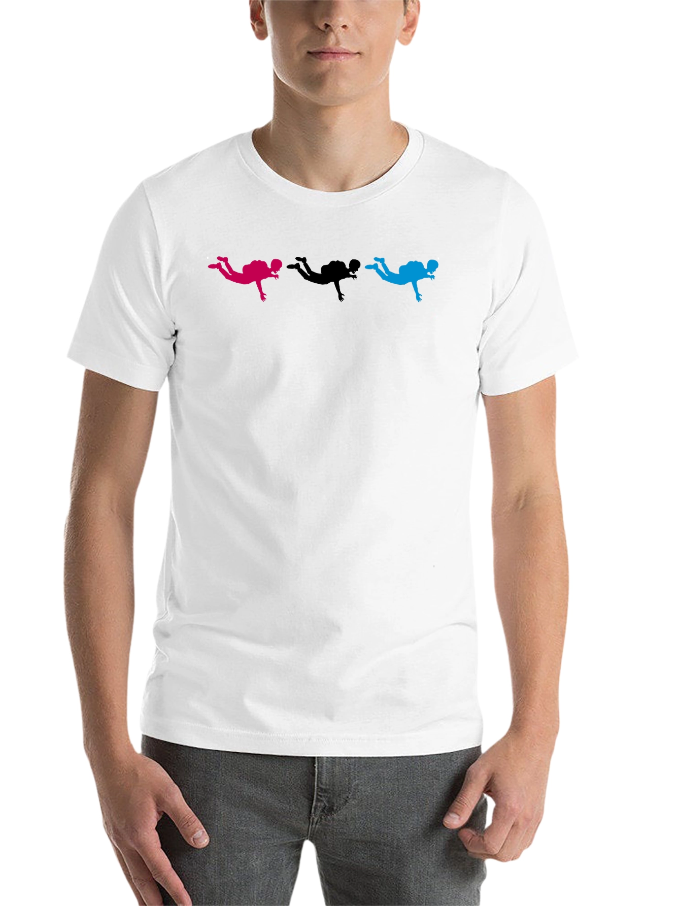 Black Skydiver Graphic Black T-Shirt view 14