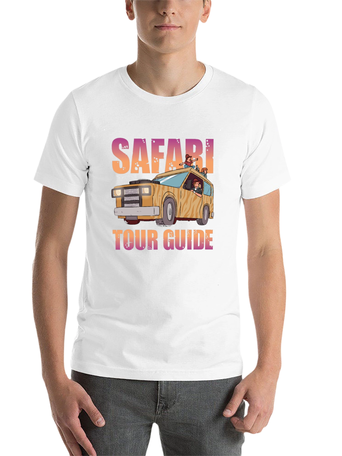 Black Safari Tour Guide Graphic T-Shirt view 14