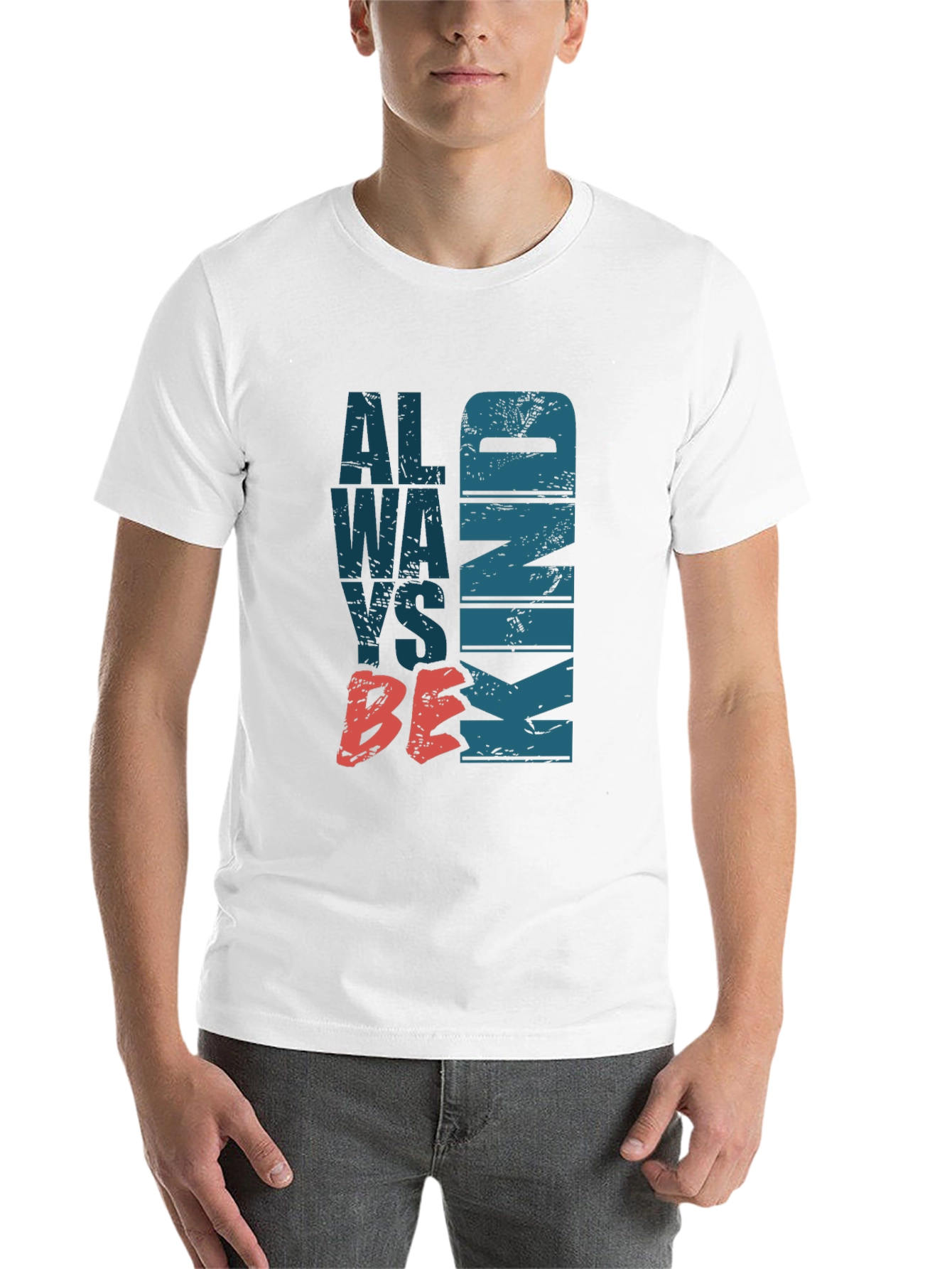 Black Always Be Kind Graphic Tee - Stylish Comfort view 14