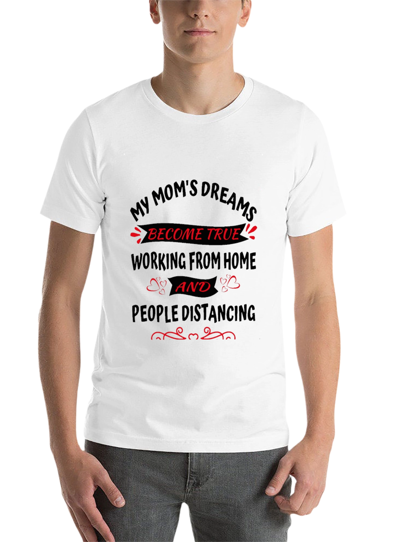 Black My Mom's Dreams T-Shirt - Work From Home view 14