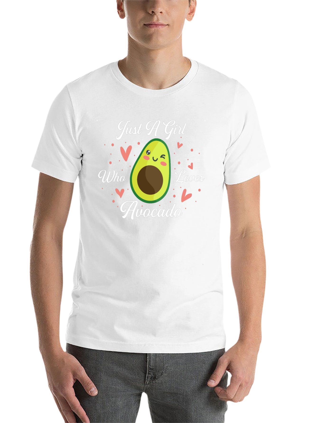 Black Just A Girl Who Loves Avocado Graphic Tee view 14