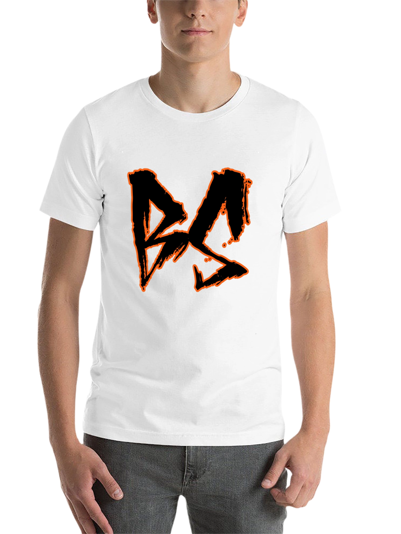 Black Edgy Graphic Print Black T-Shirt view 14