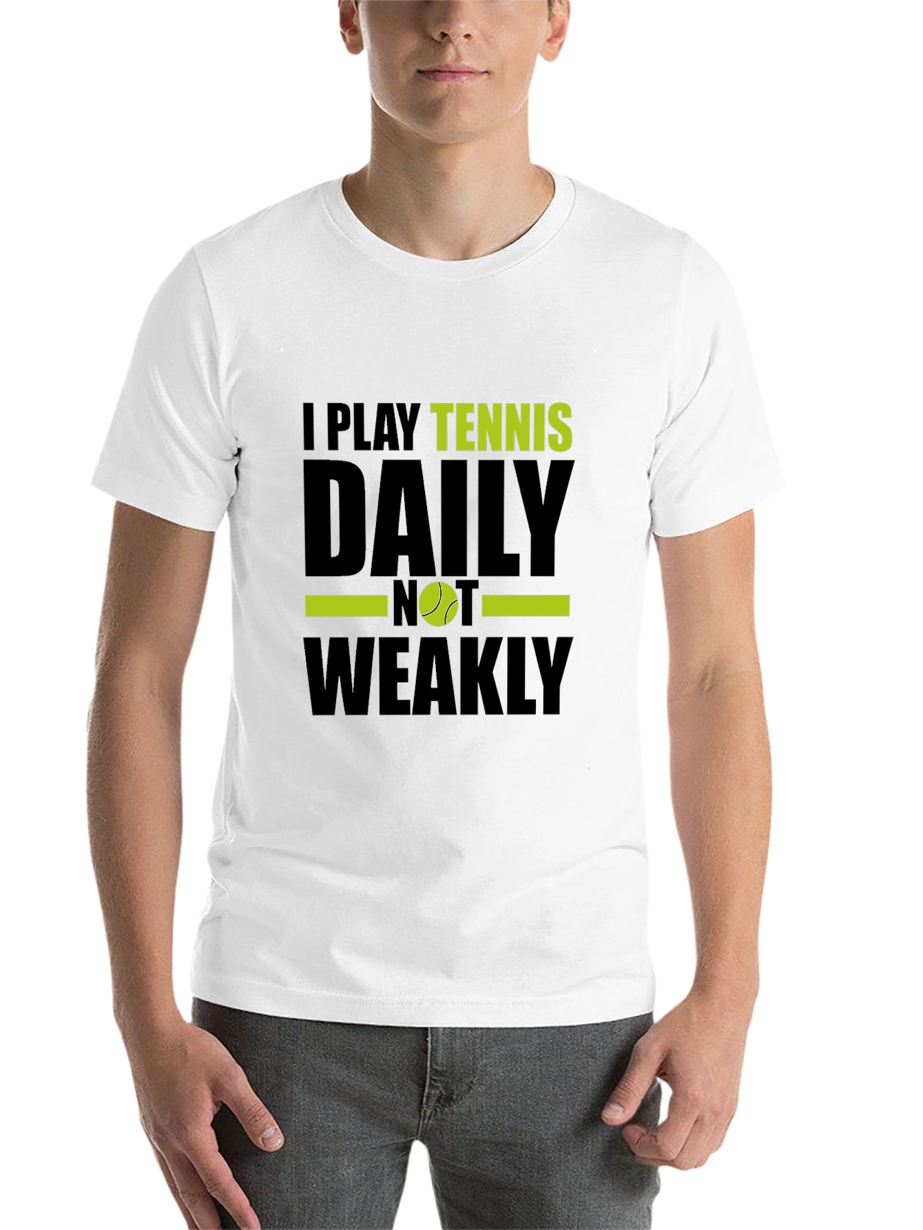 Black Tennis Player Graphic T-Shirt - Daily NOT Weakly! view 14