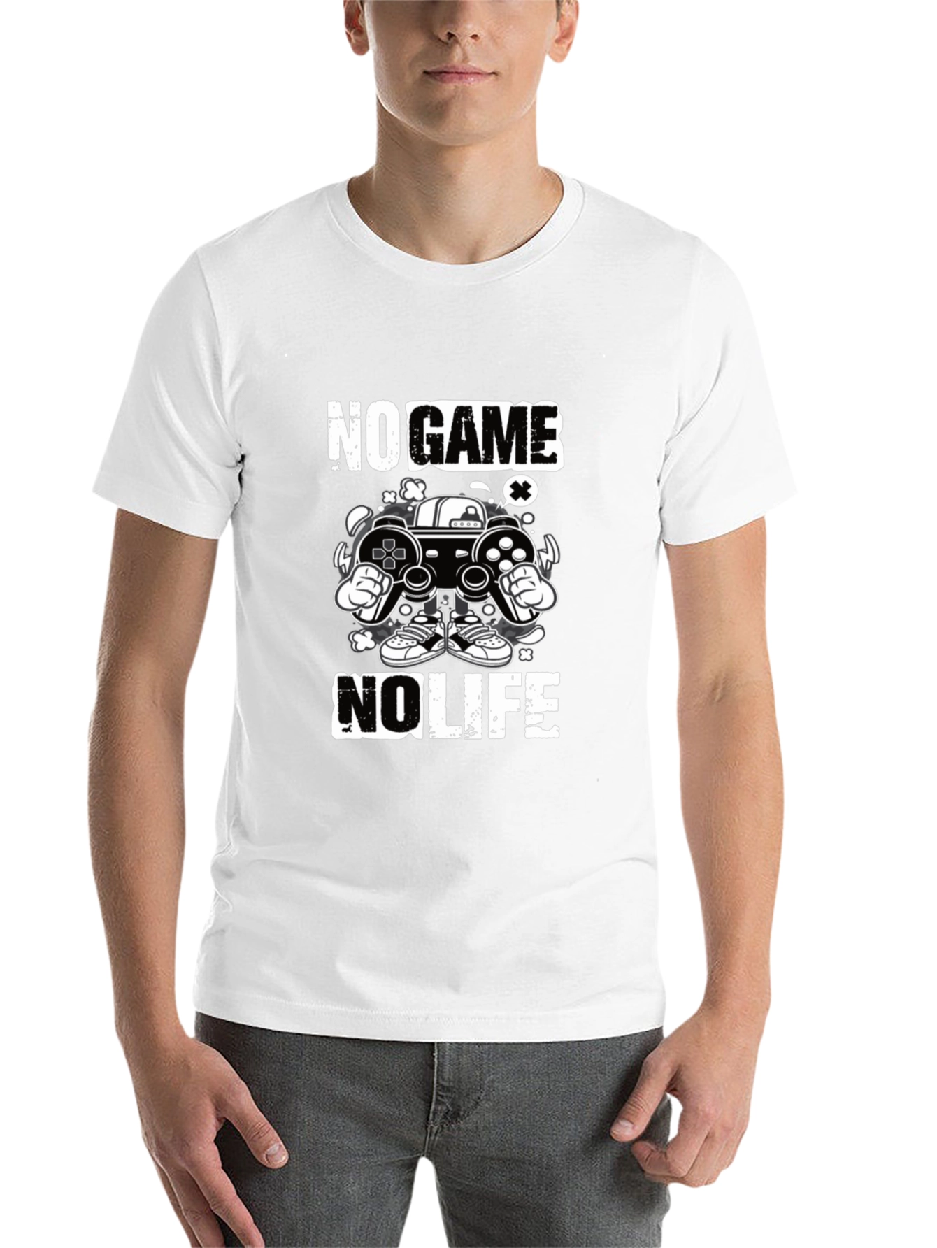 Black No Game No Life Graphic Tee view 14