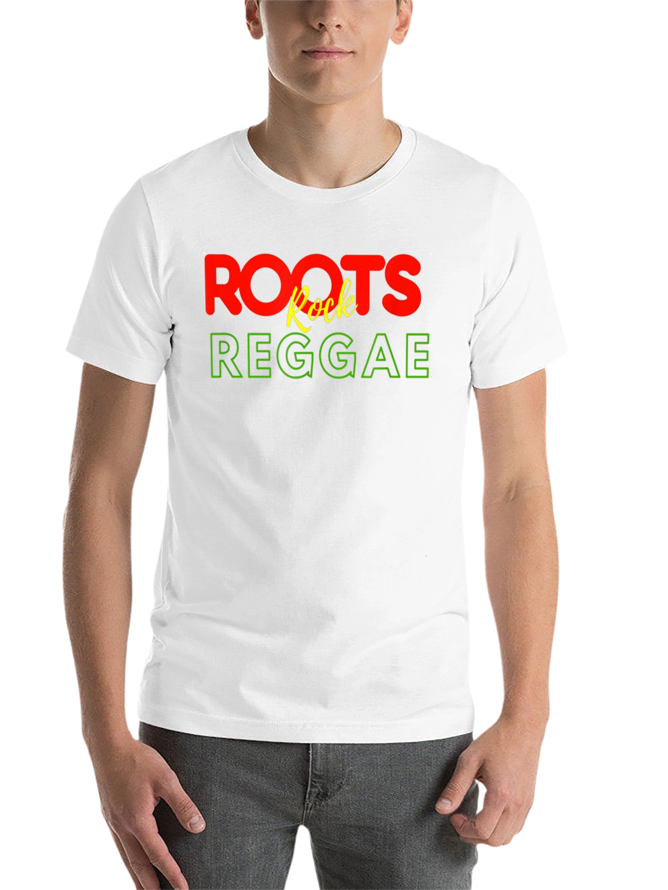 Black Roots Rock Reggae Graphic T-Shirt view 14