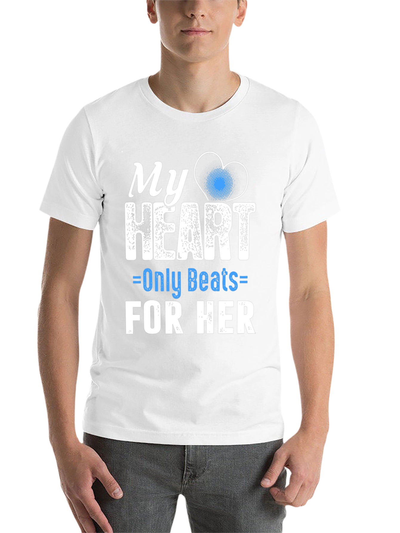 Black My Heart Only Beats For Her - Graphic Tee view 14