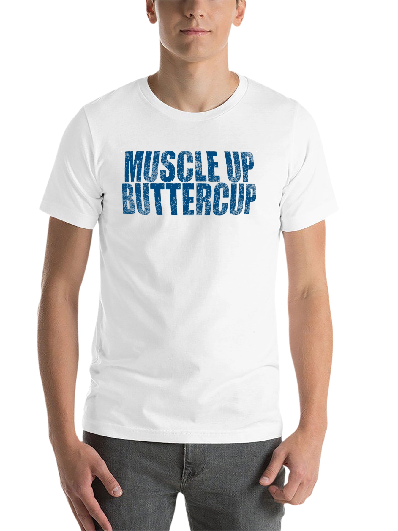Black Muscle Up Buttercup Graphic Tee view 14