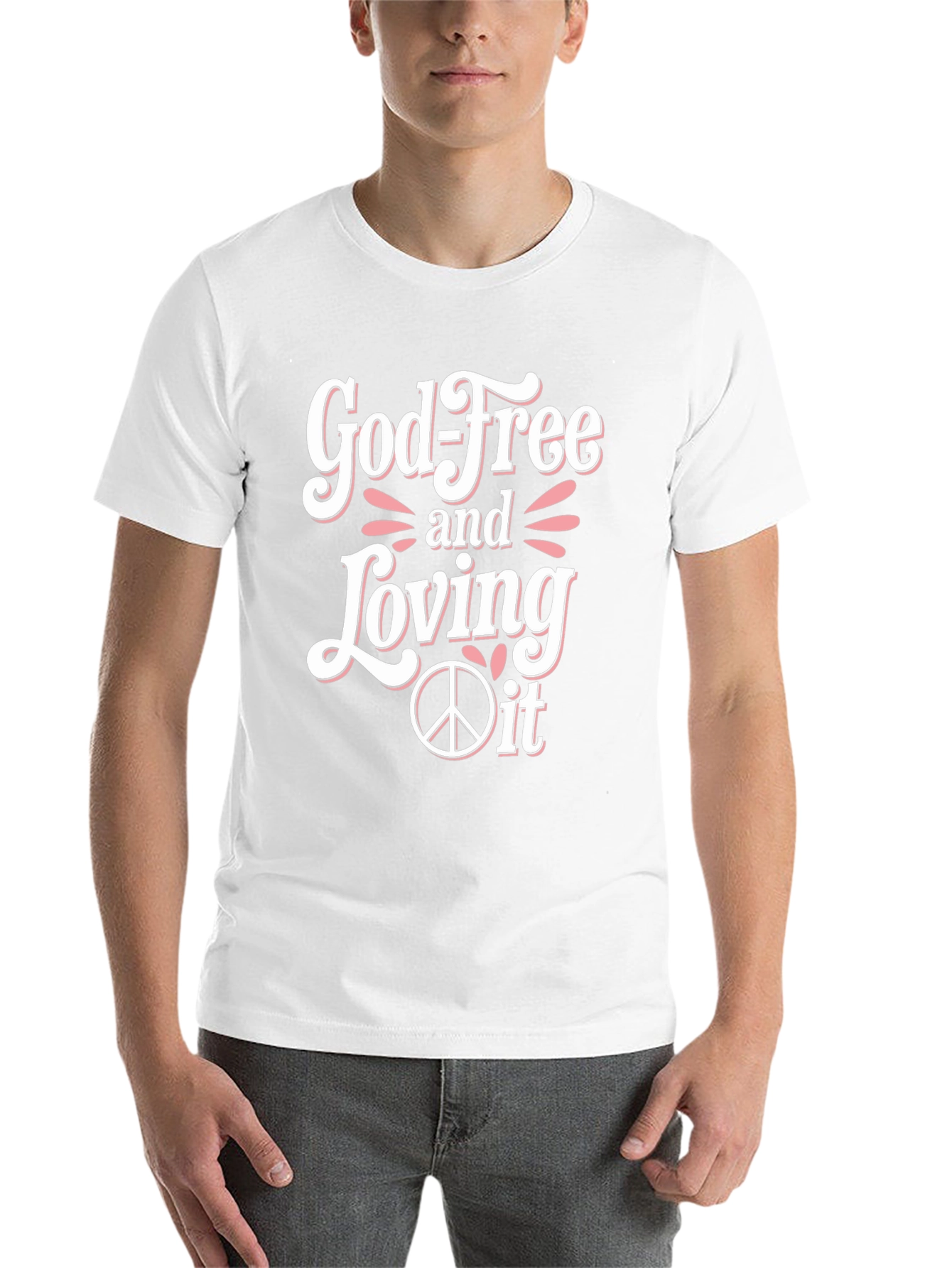 Black God-Free and Loving It T-Shirt view 14