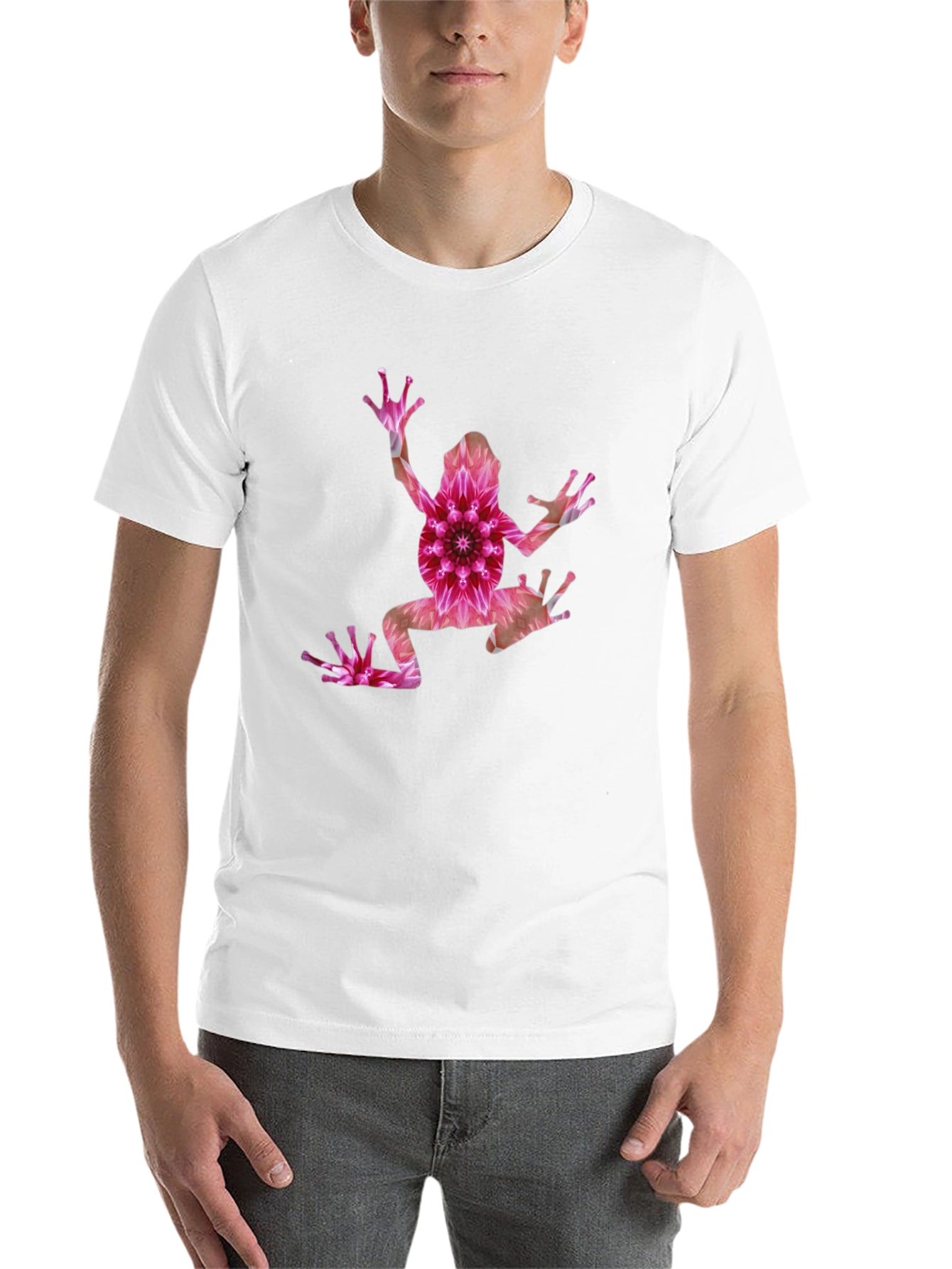 Black Floral Frog Graphic T-Shirt - Modern Style view 14