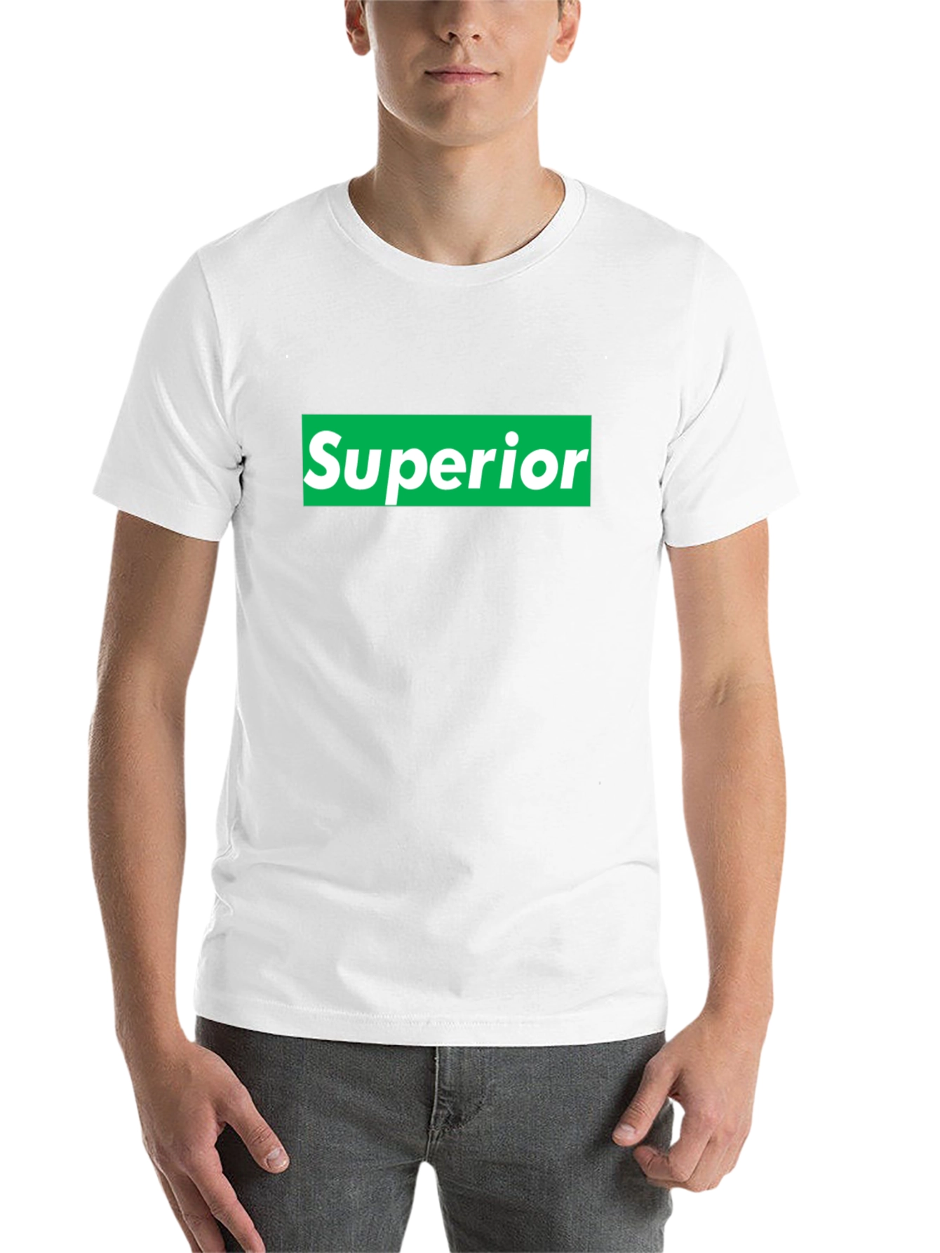 Black Superior Graphic Tee - Bold Statement T-Shirt view 14