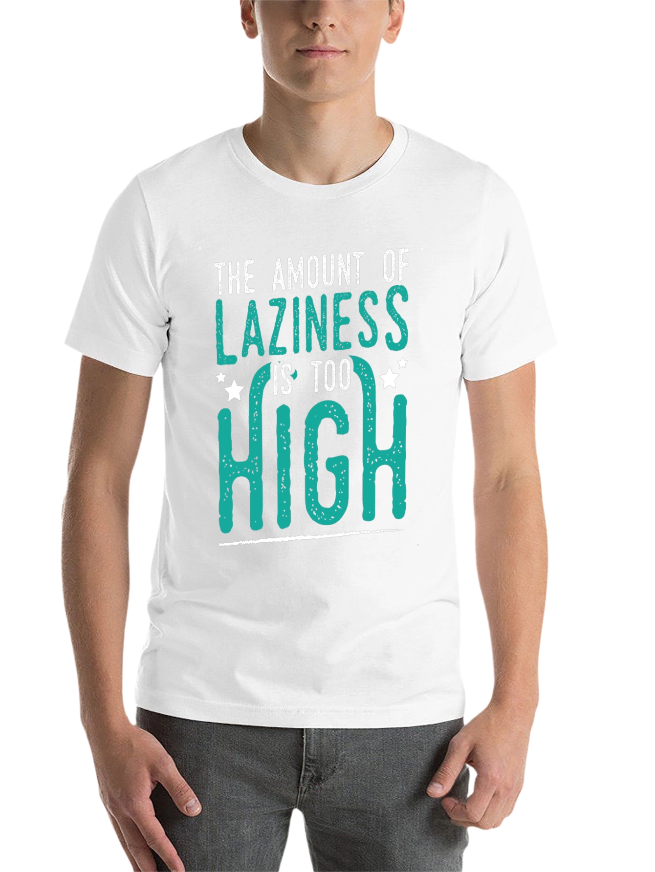 Black The Amount of Laziness is Too High T-Shirt view 14