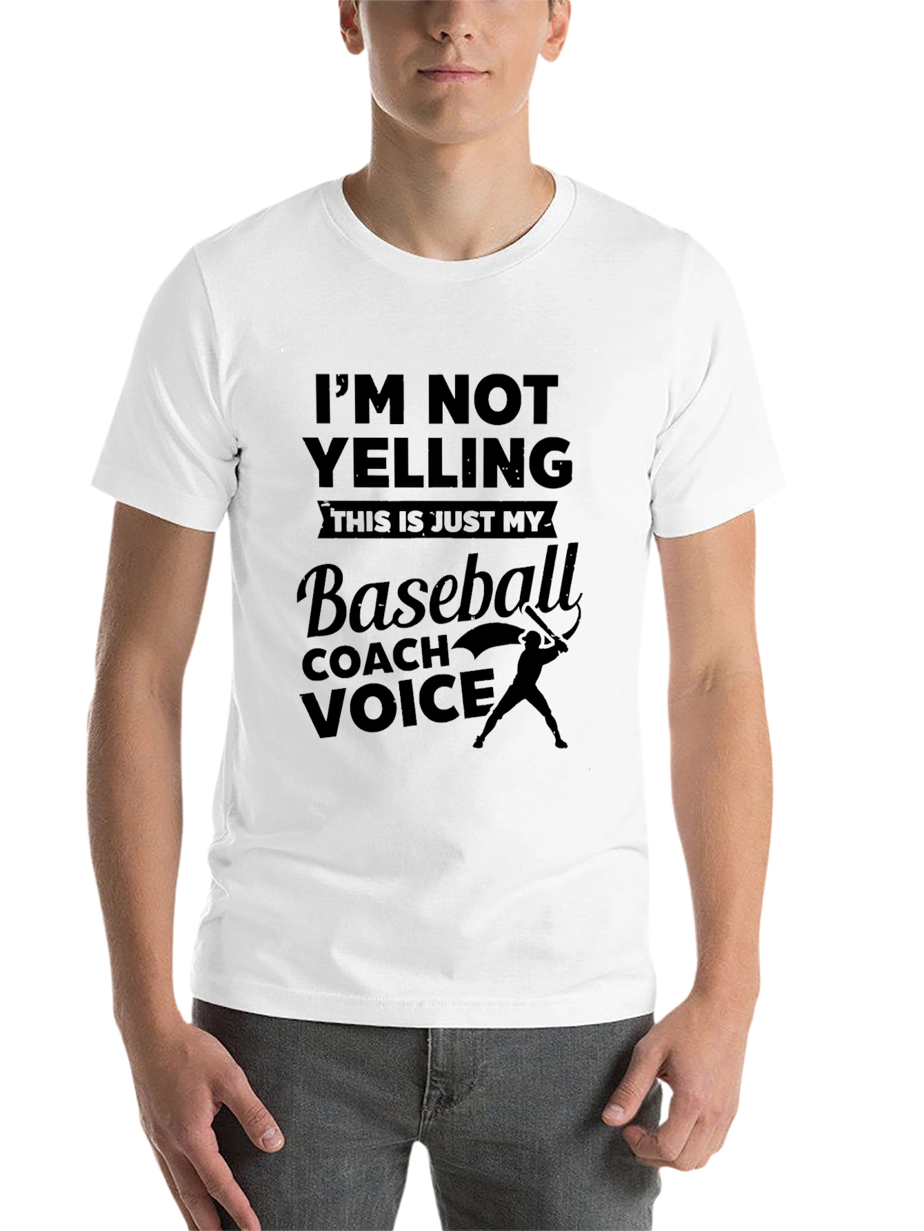 Black Baseball Coach Voice Tee - Funny Gift view 14