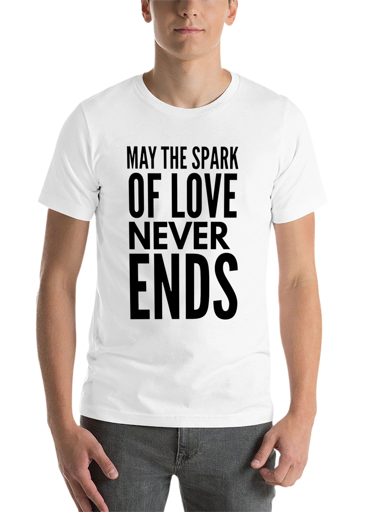 Black May the Spark of Love T-Shirt view 14