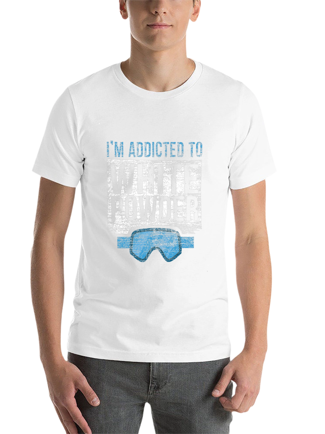 Black Addicted to White Powder Graphic Tee view 14