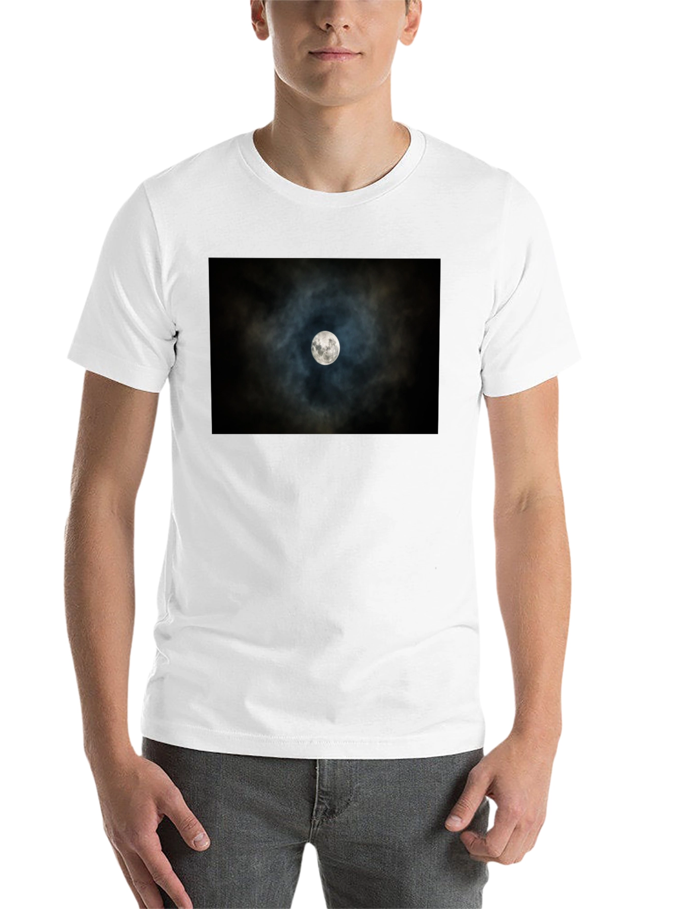 Black Lunar Eclipse Black Tee - Celestial Style view 14