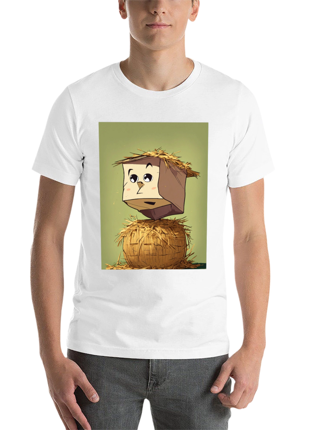 Black Cartoon Scarecrow T-Shirt view 14