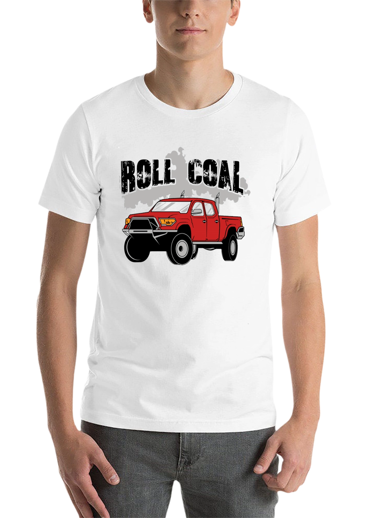 Black Role Coal Red Truck T-Shirt view 14