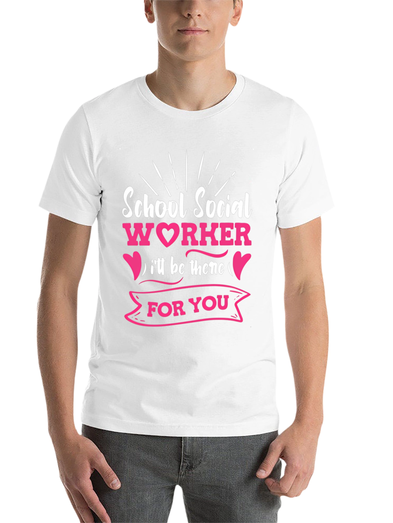 Black School Social Worker T-Shirt view 14