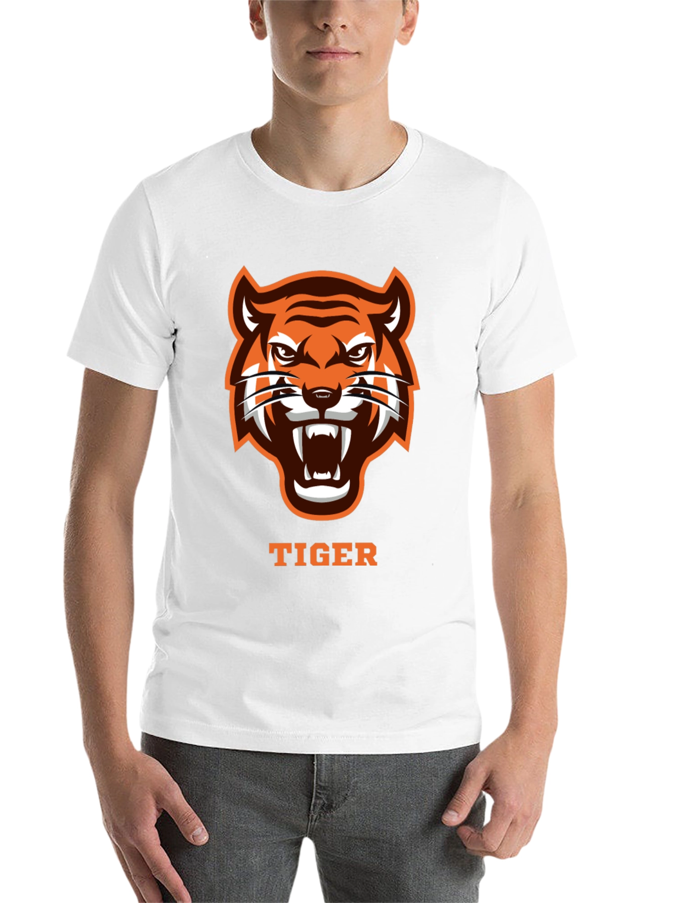 Black Roaring Tiger Graphic Tee - Bold Design view 14