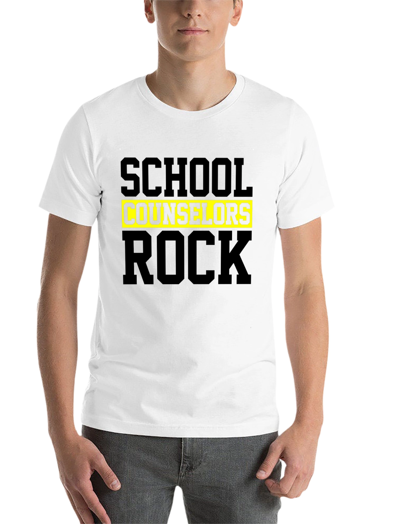 Black School Counselors Rock T-Shirt view 14