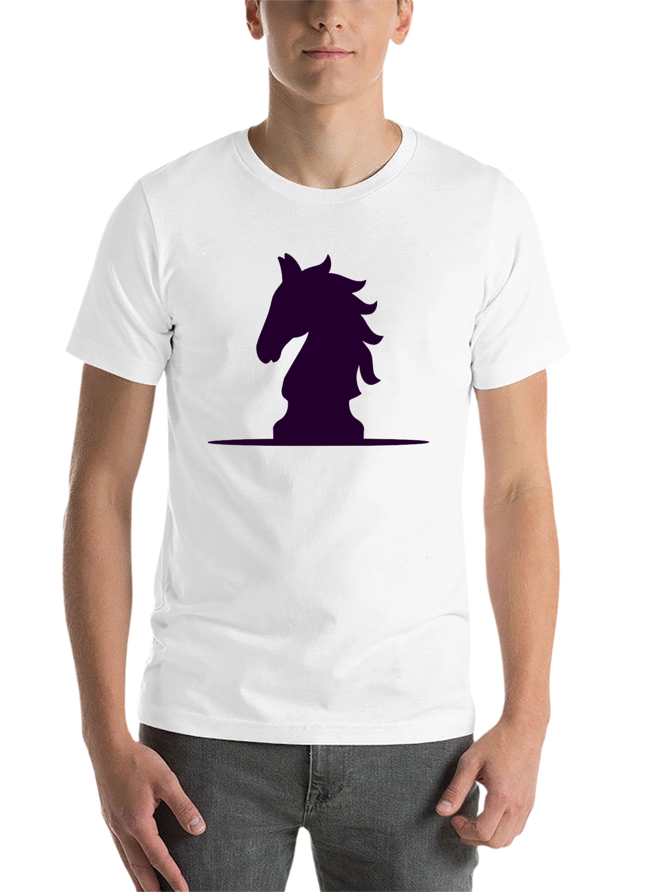 Black Chess Knight Graphic Tee - Stylish & Unique view 14