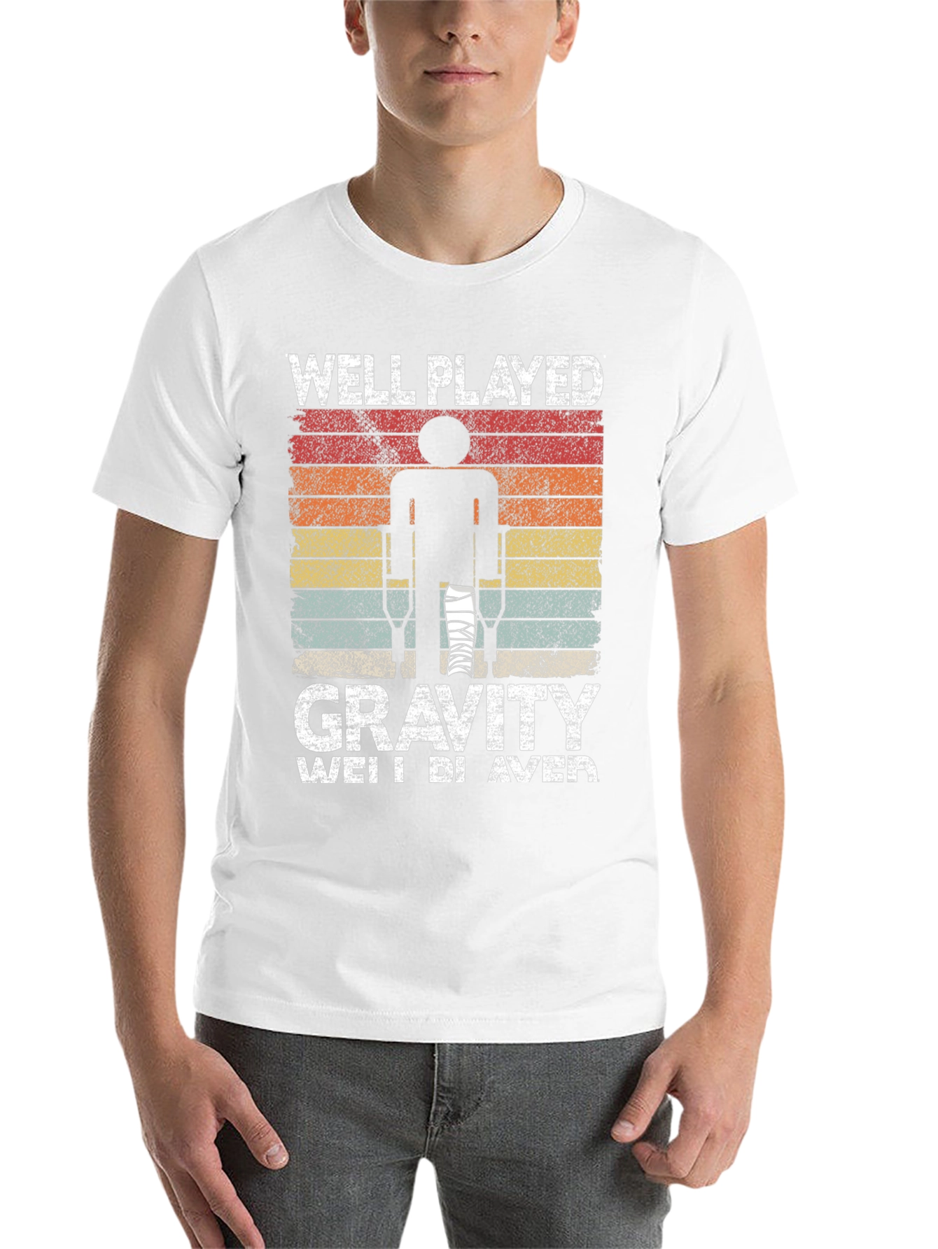 Black Well Played Gravity Graphic T-Shirt view 14