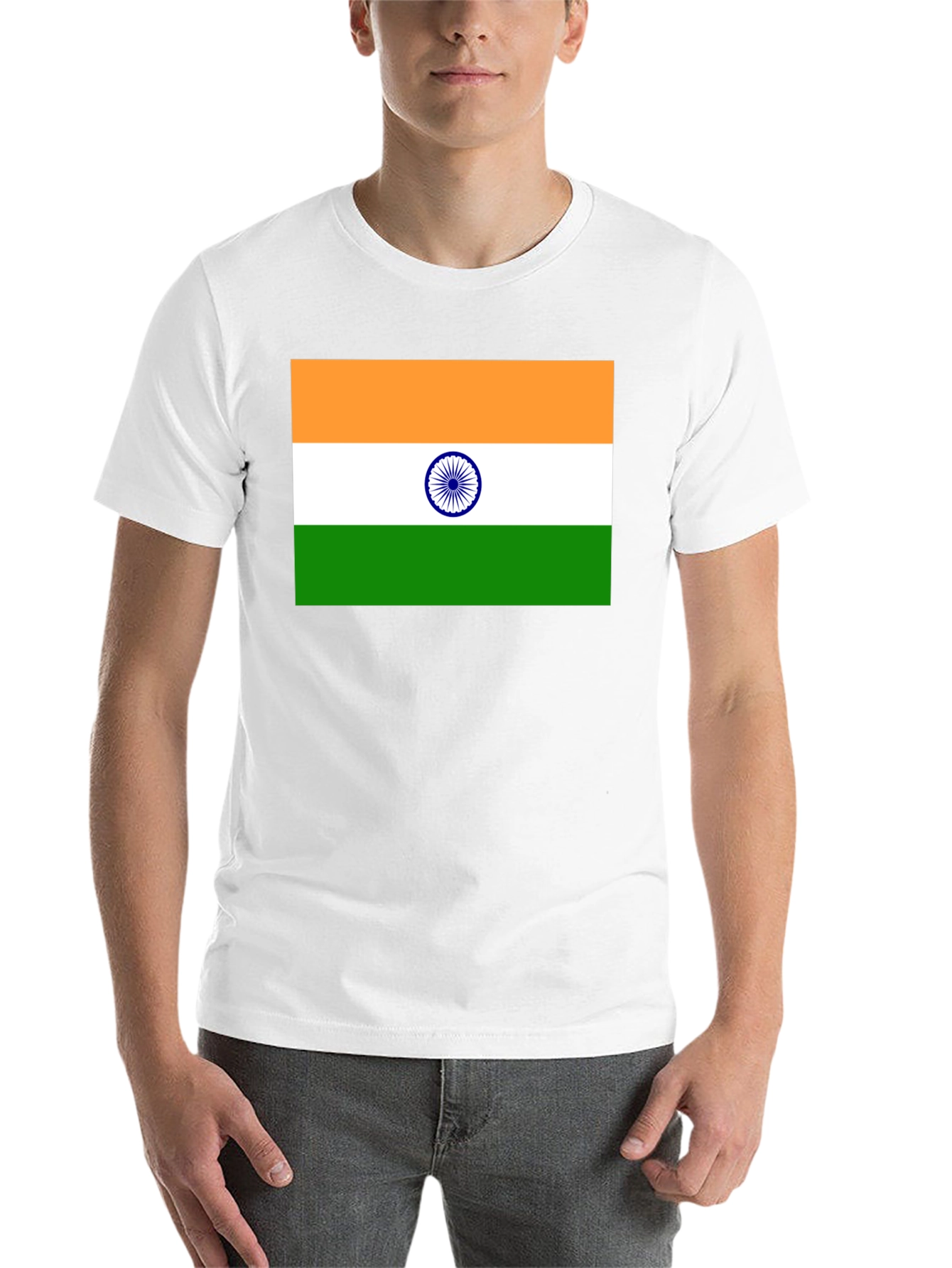 Black India Flag T-Shirt - Patriot Pride view 14