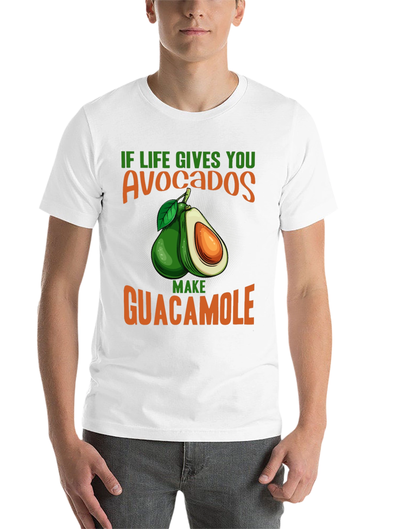 Black Avocado Guacamole Graphic Tee - Foodie T-Shirt view 14