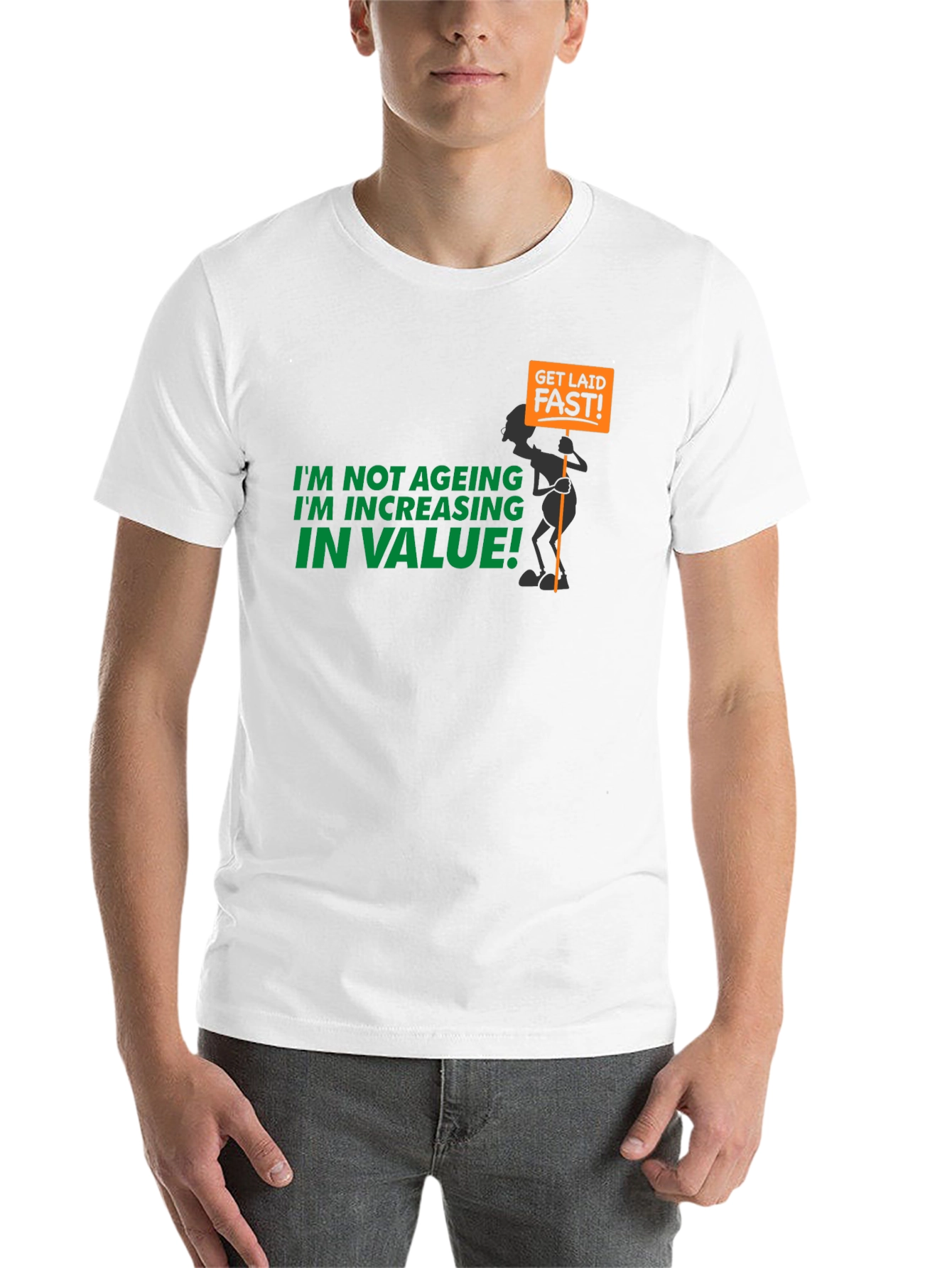 Black Humorous "Increasing in Value" Graphic Tee view 14