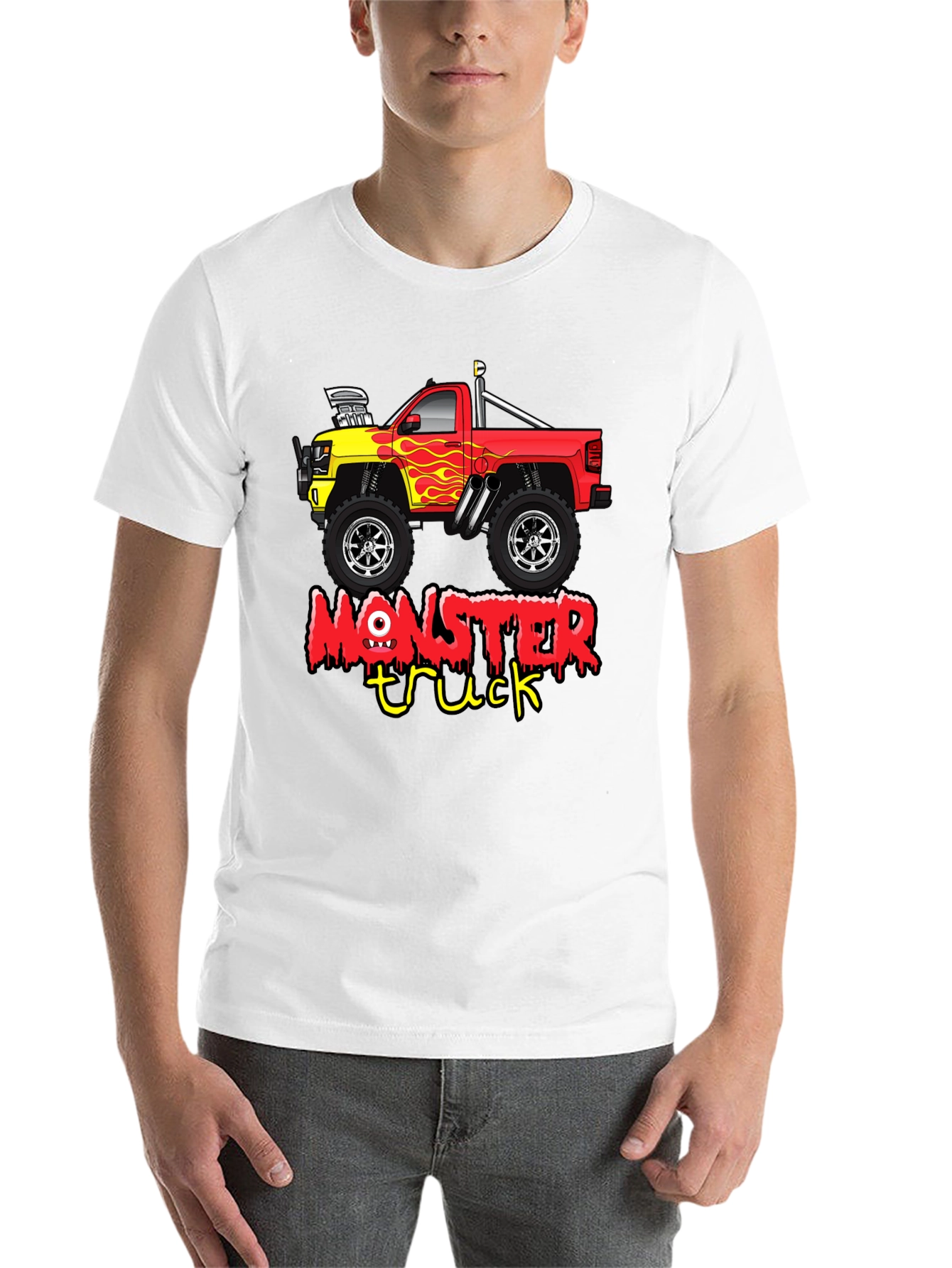 Black Monster Truck Graphic T-Shirt view 14