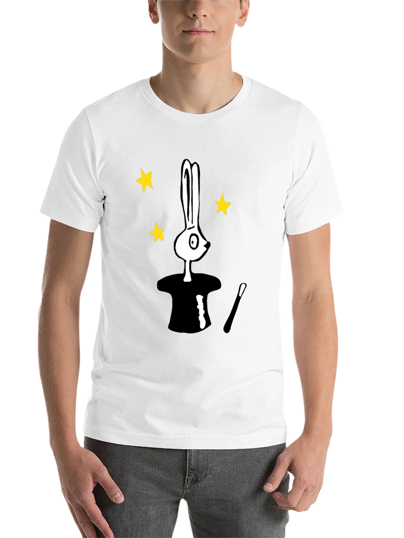 Black Magician Bunny T-Shirt - Black Tee view 14