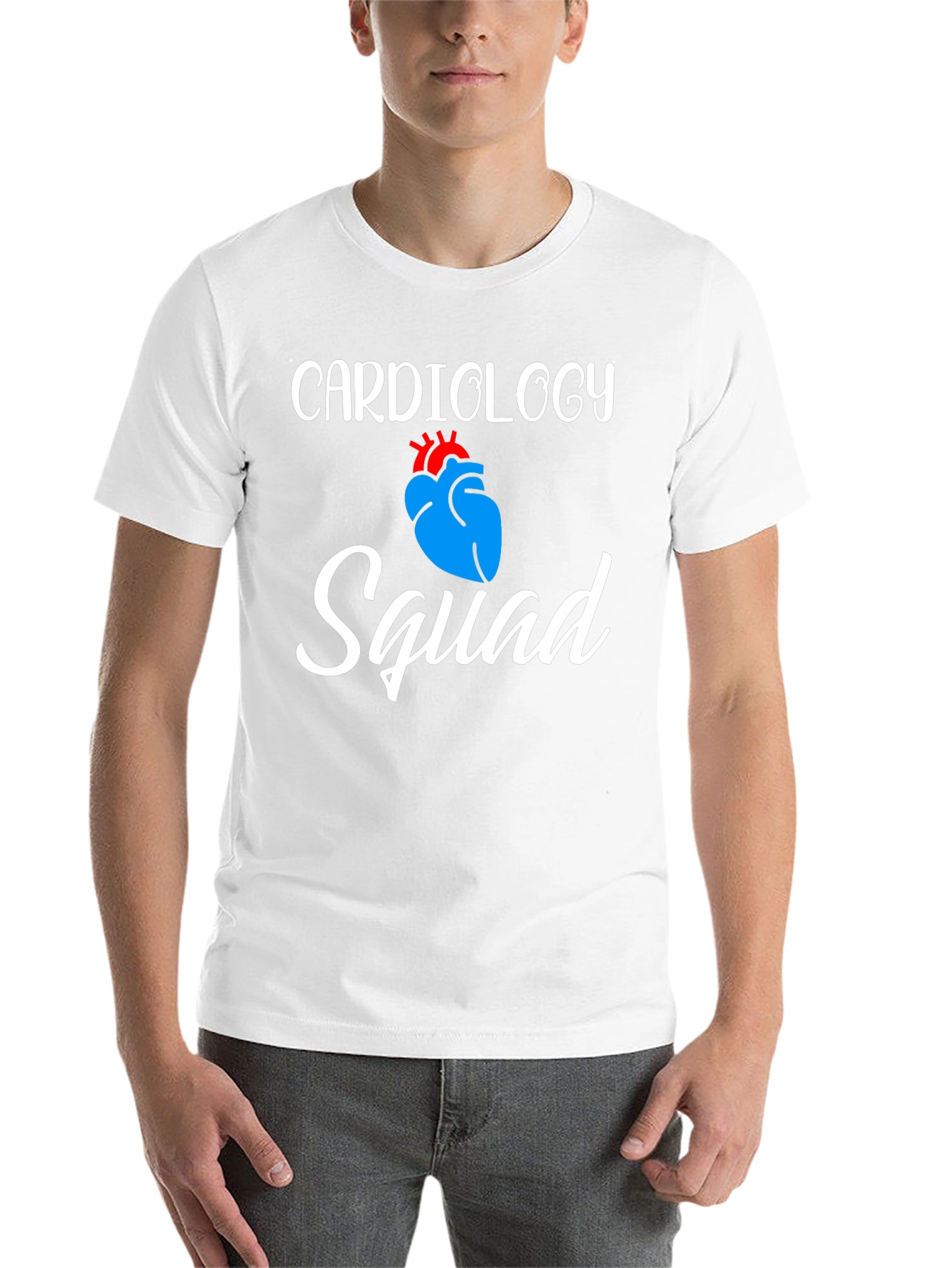 Black Cardiology Squad T-Shirt - Medical Team Apparel view 14