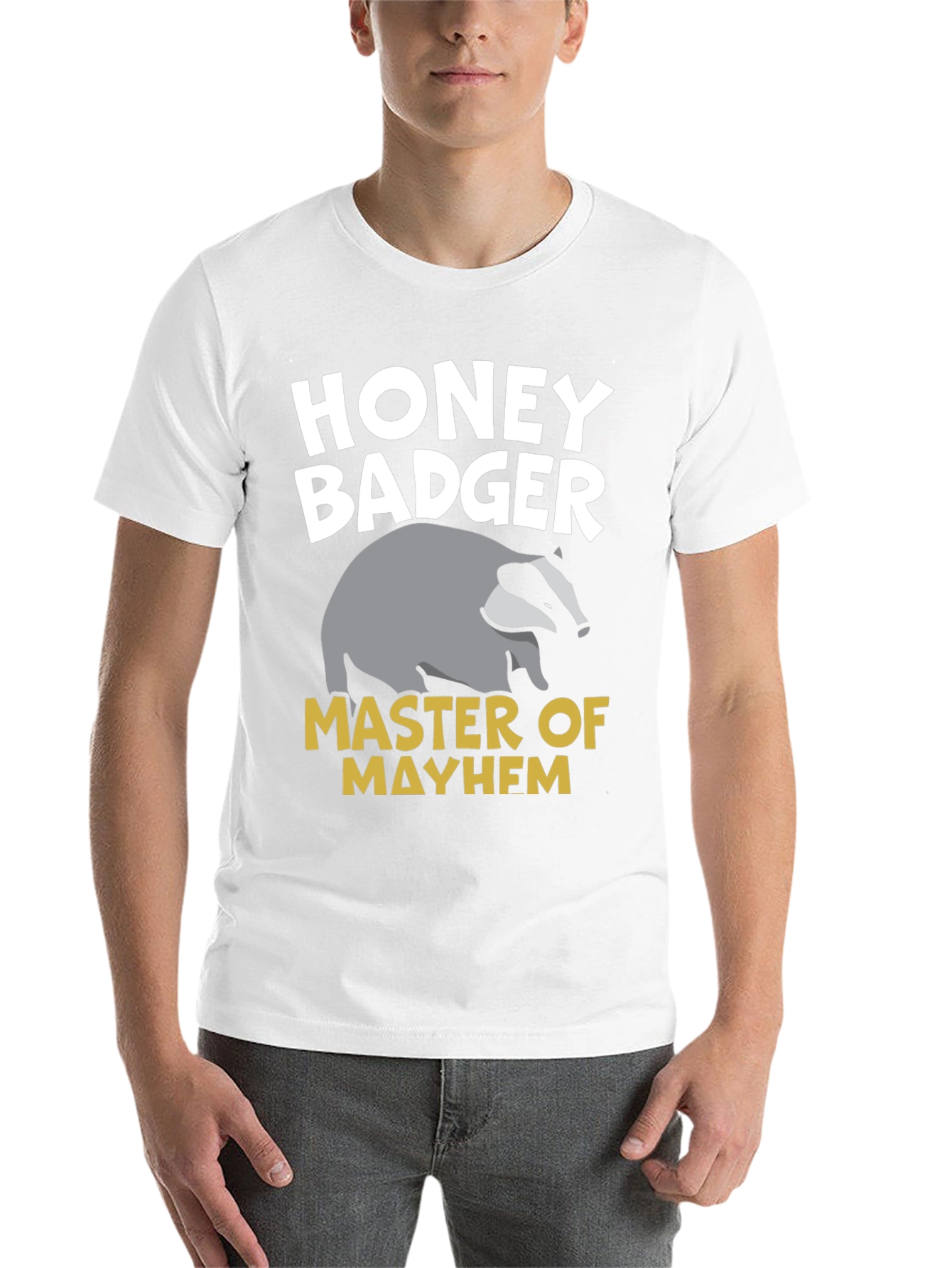 Black Honey Badger Master of Mayhem Graphic T-Shirt view 14