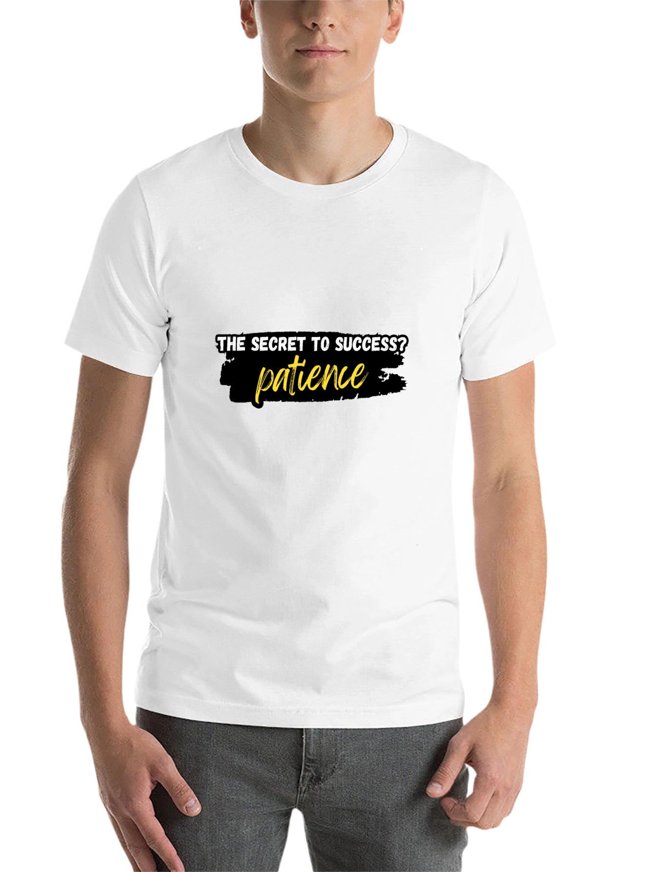 Black Patience is the Key T-Shirt - Stylish Black Tee view 14