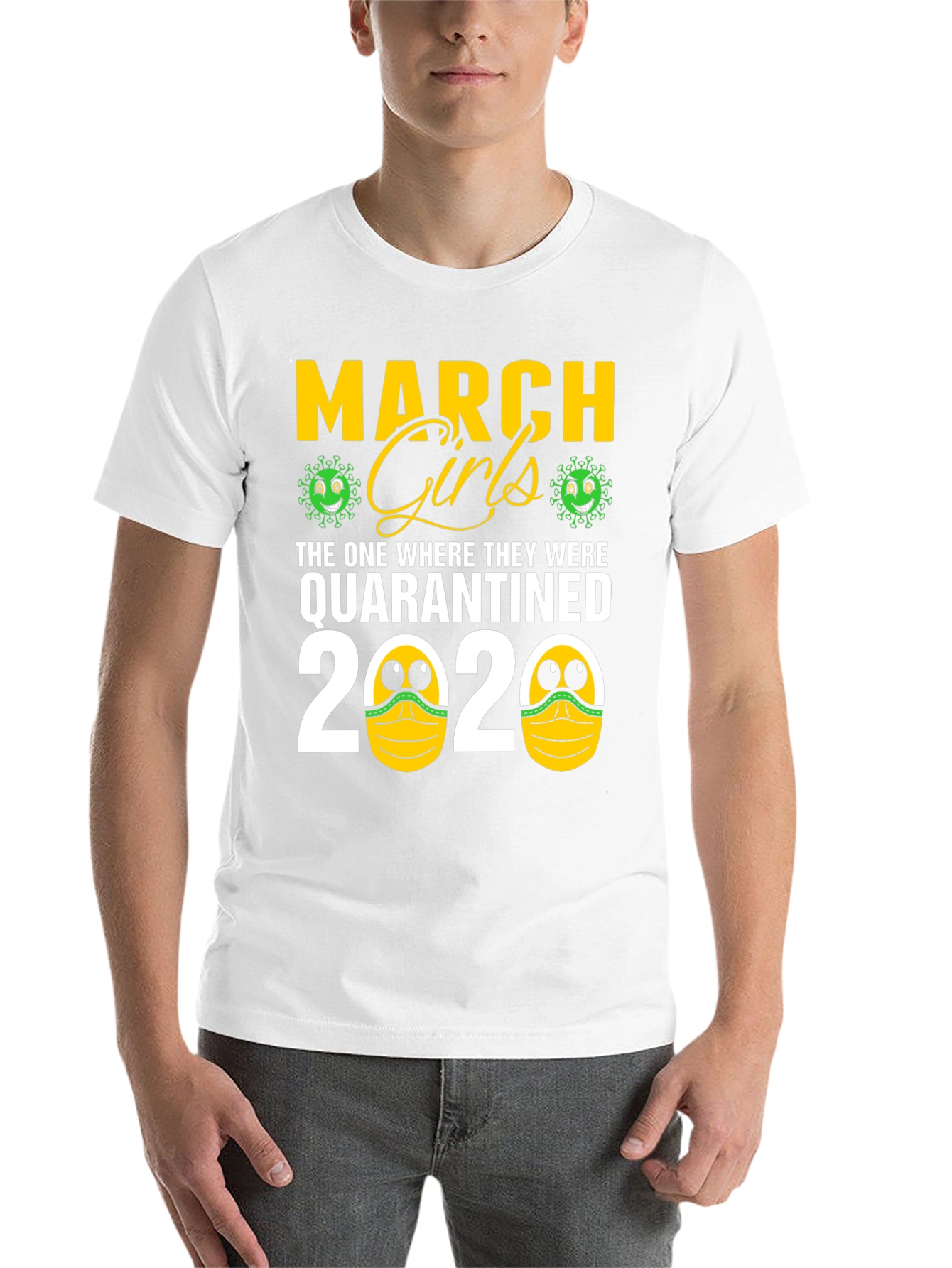 Black March Girls Quarantined 2020 Graphic Tee view 14