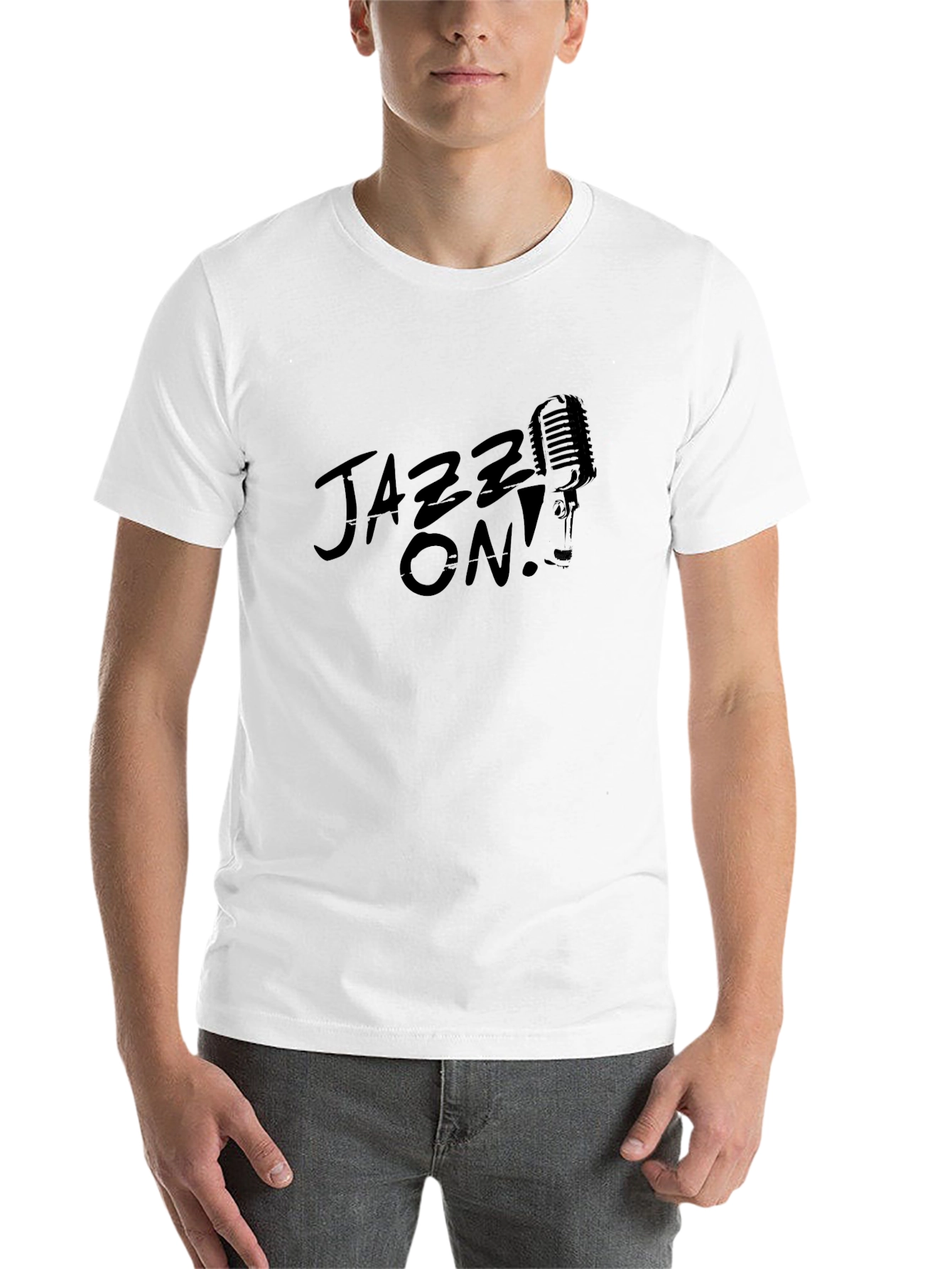 Black Jazz On! Black Graphic Print T-Shirt view 14