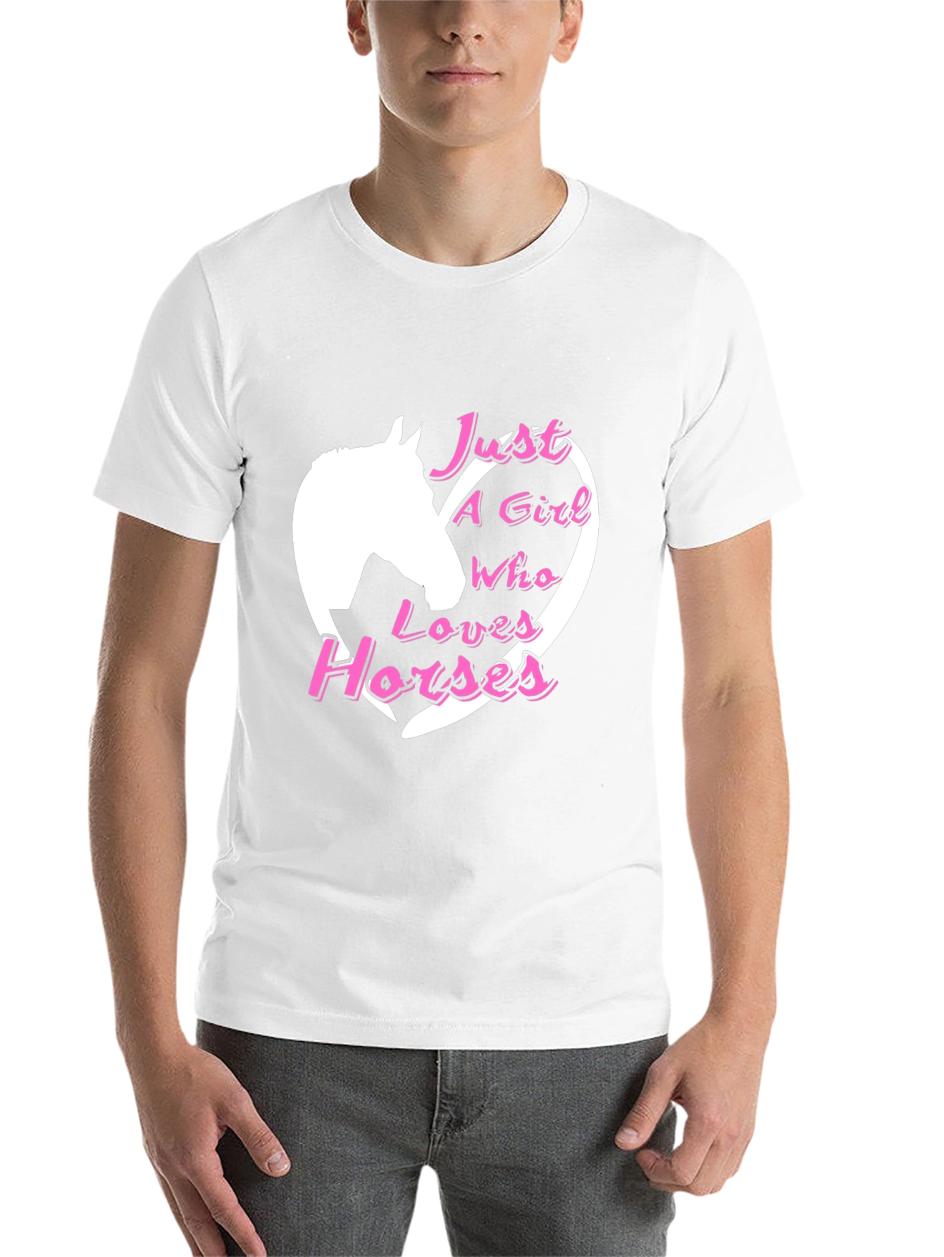 Black Just A Girl Who Loves Horses Black T-Shirt view 14