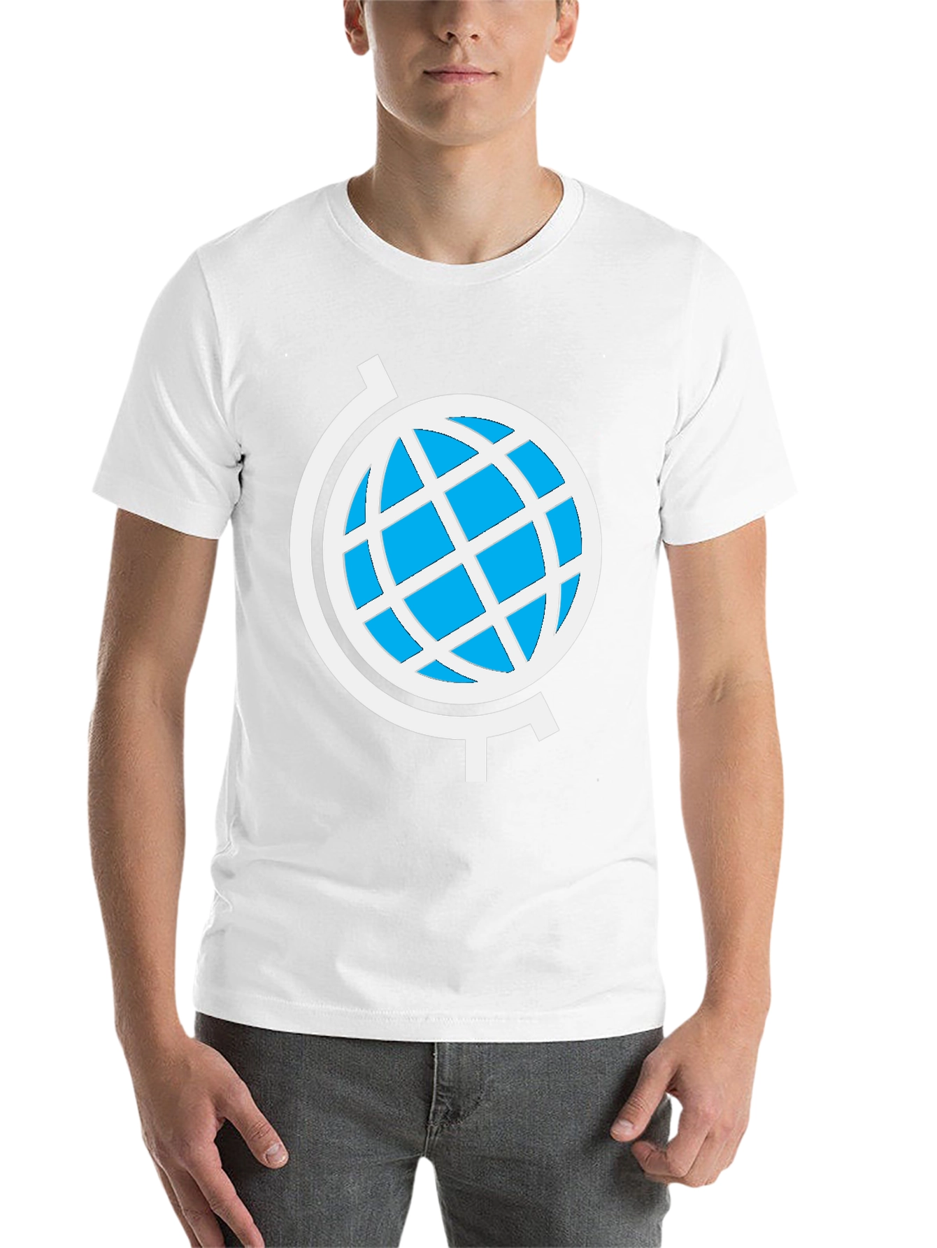 Black Globe Graphic Black T-Shirt - Stylish World Design view 14