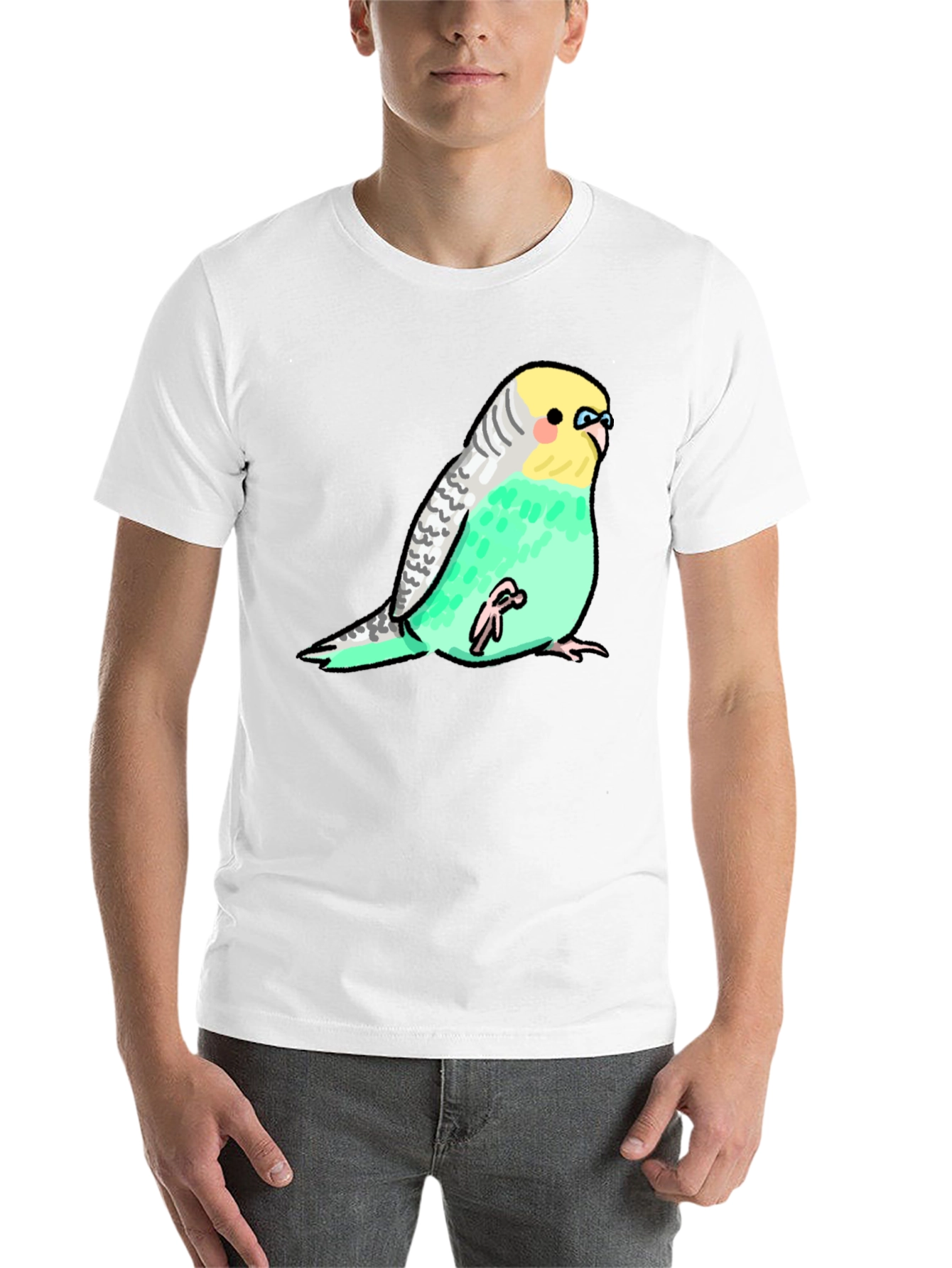 Black Budgie Bird Graphic Tee - Unique Unisex Design view 14