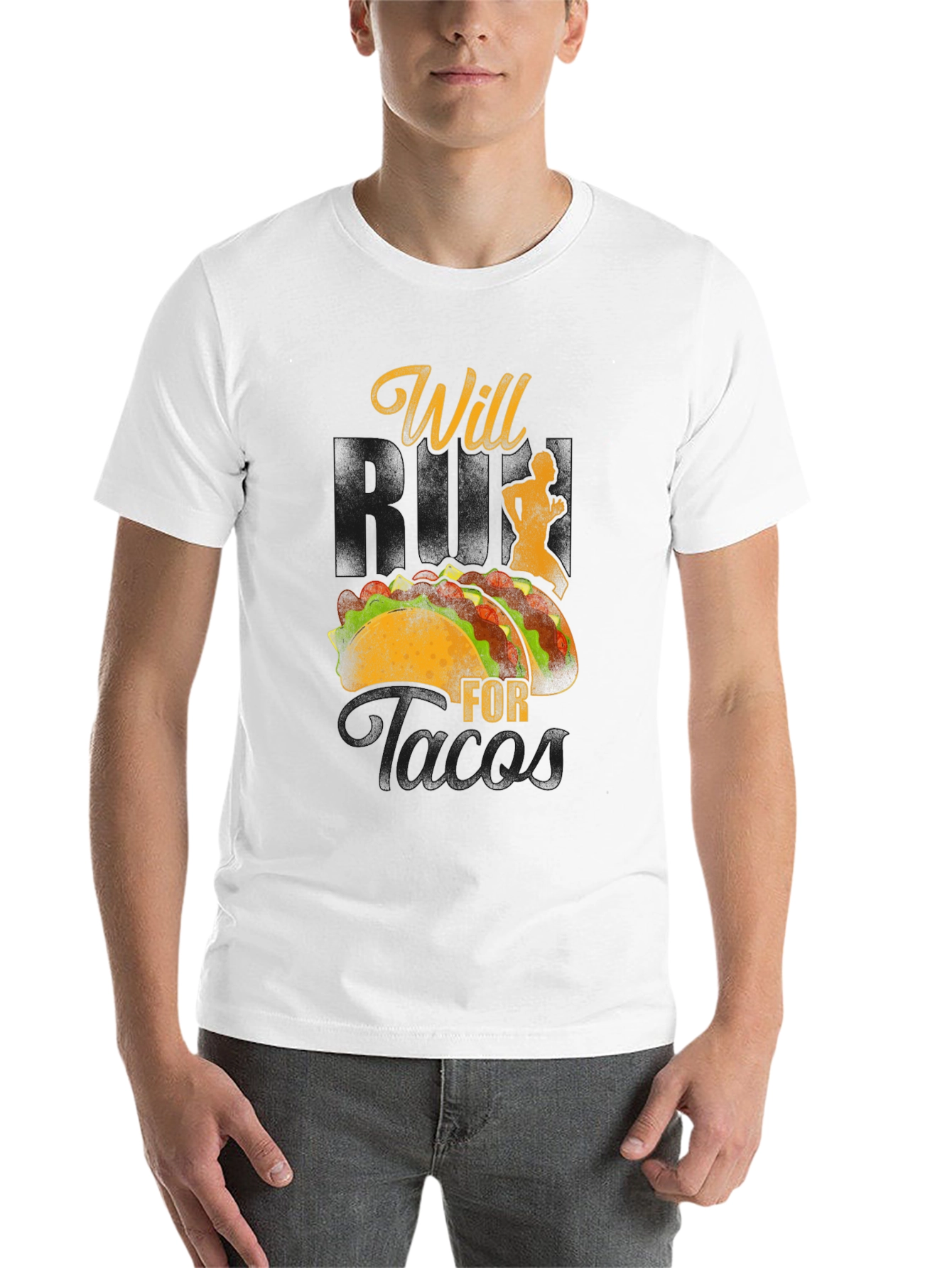 Black Will Run For Tacos Graphic Tee view 14