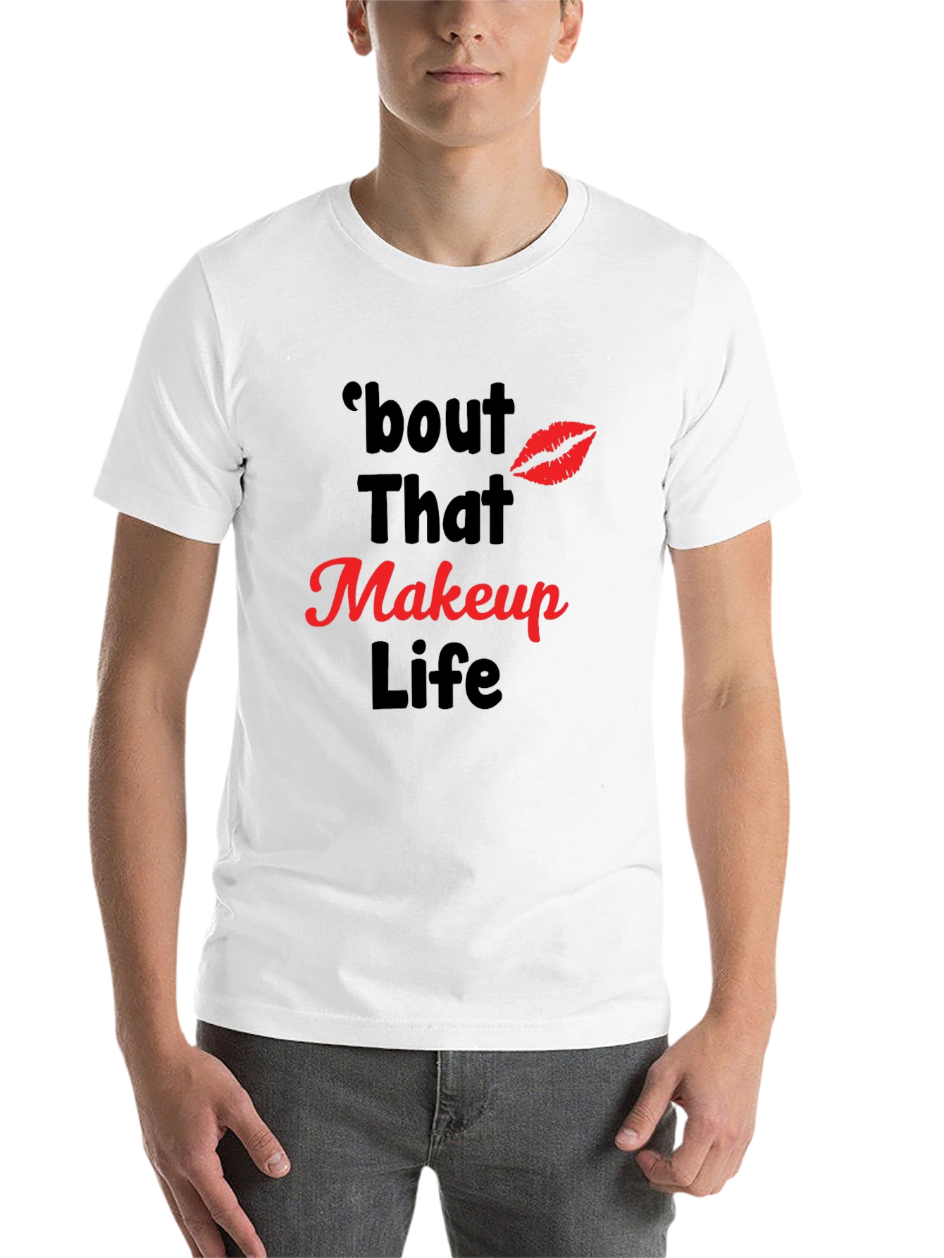 Black Makeup Life Graphic Tee - 'bout That Life T-Shirt view 14