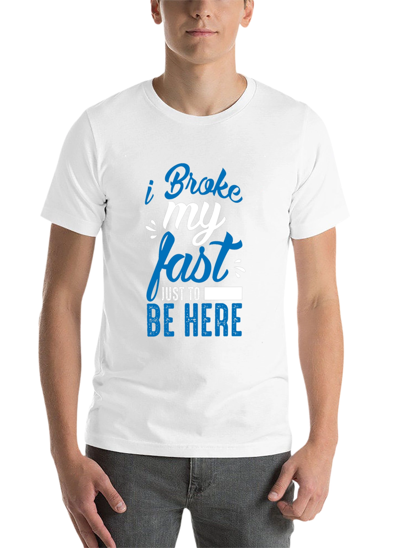 Black Funny I Broke My Fast T-Shirt view 14