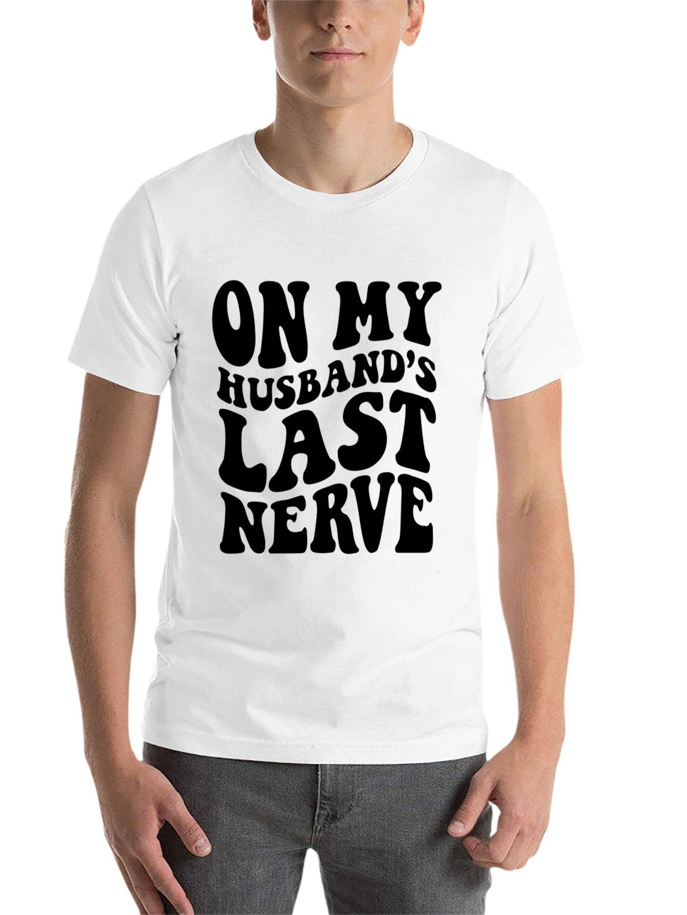 Black On My Husband's Last Nerve T-Shirt - Funny Sarcastic Tee view 14